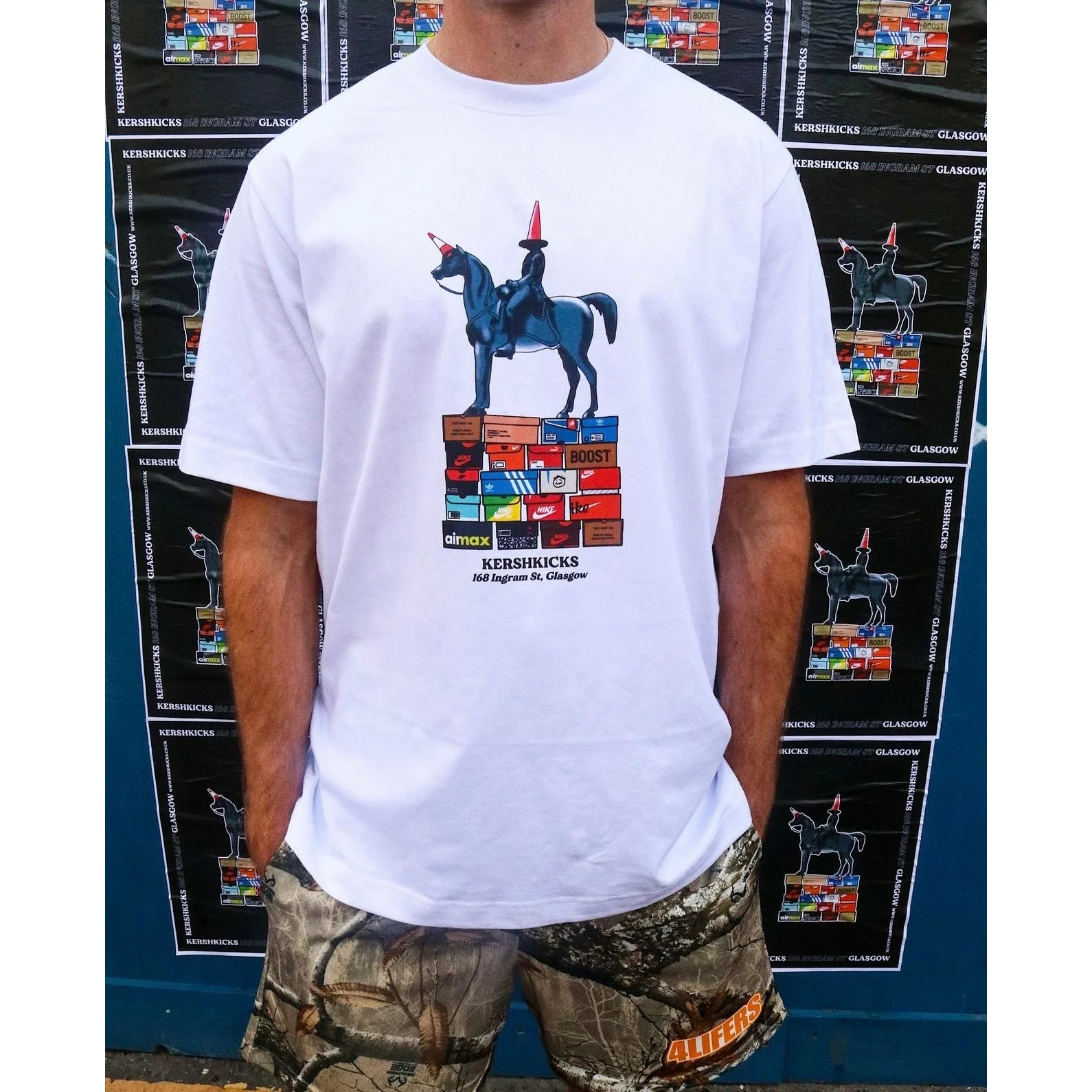 Glasgow Wellington Tee White - Image 2