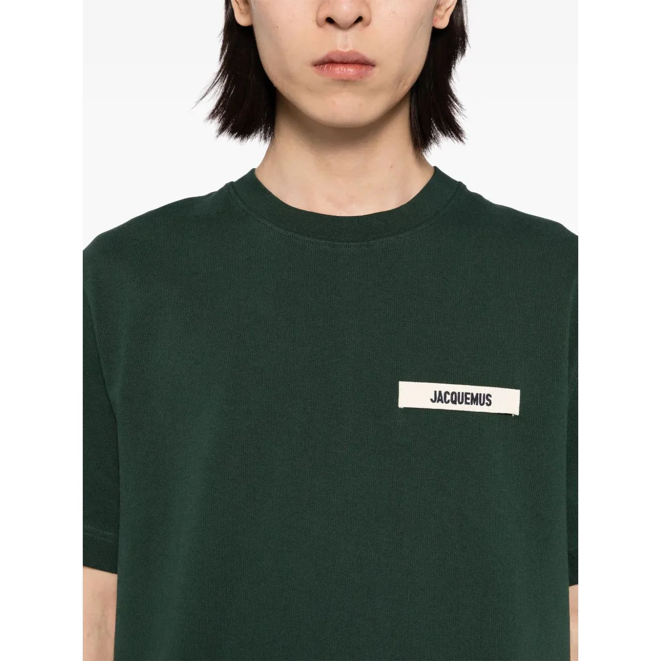 Jacquemus Gros Grain T-Shirt Dark Green - Image 2