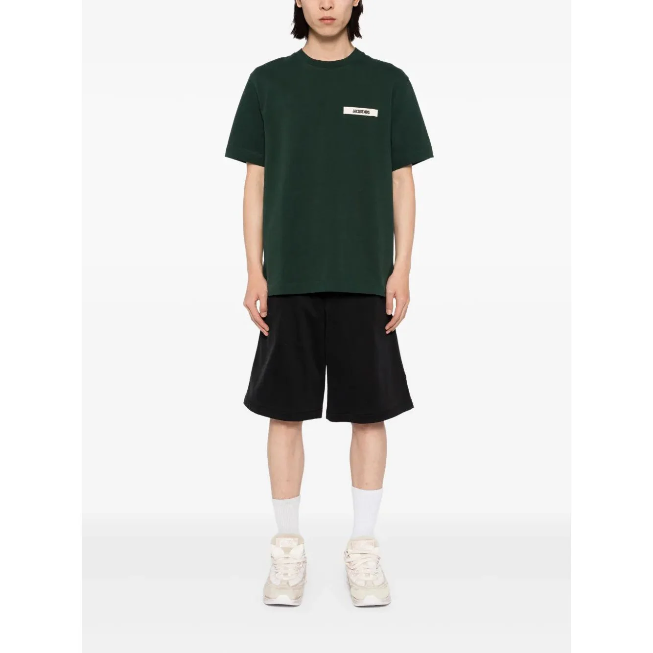 Jacquemus Gros Grain T-Shirt Dark Green - Image 3