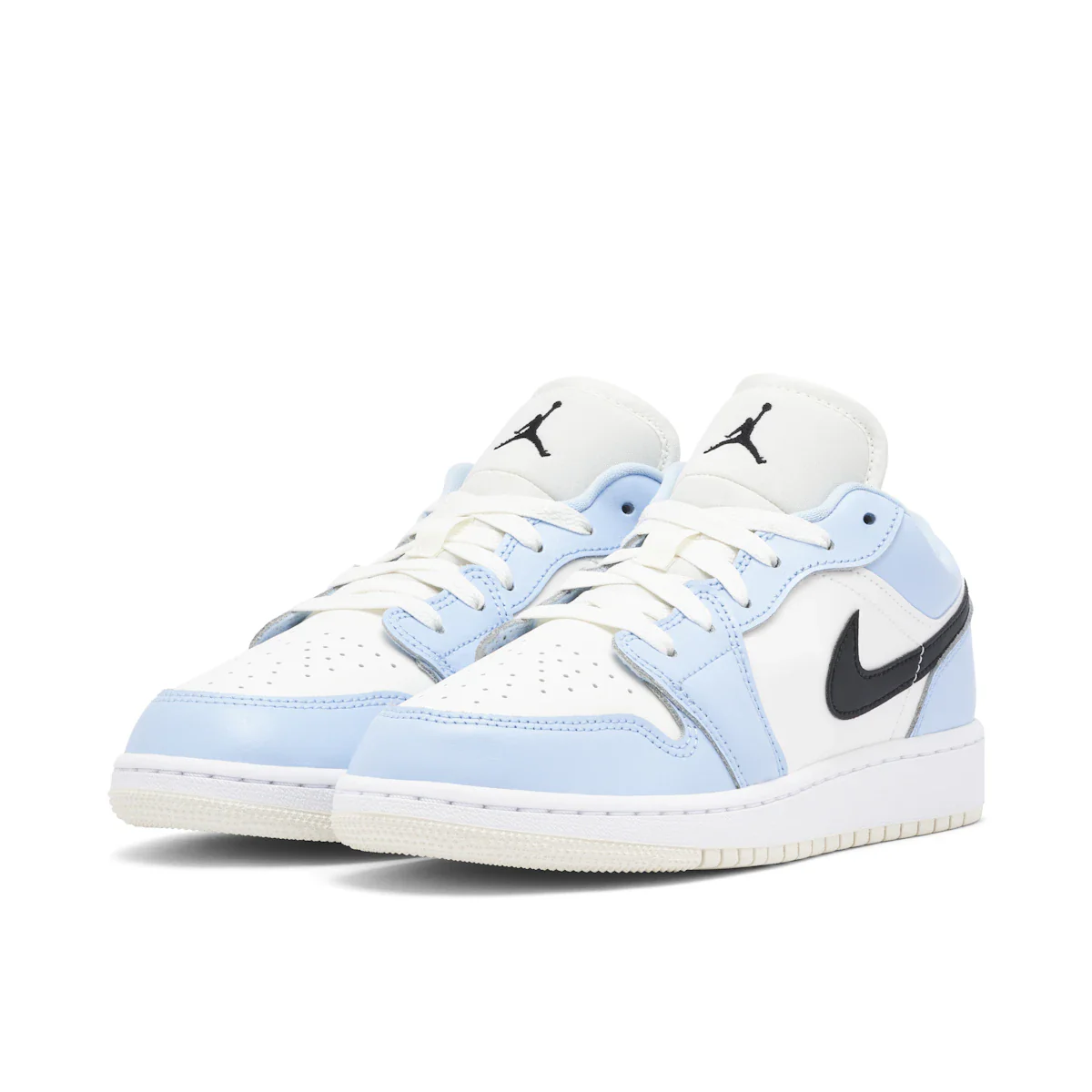 Jordan 1 Low Ice Blue Black (GS) - Image 4