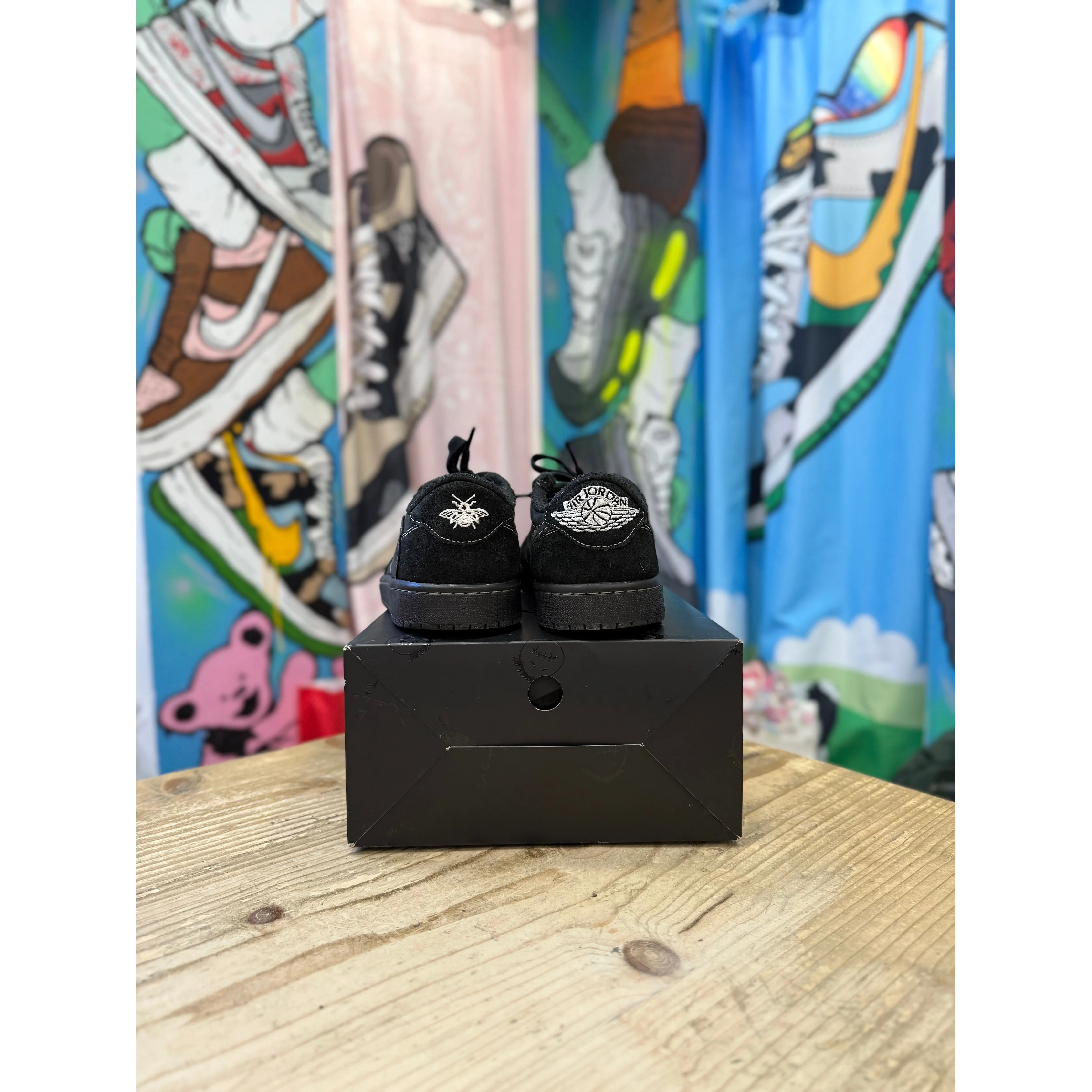 Jordan 1 Low Travis Scott Black Phantom UK 6.5 - Image 4