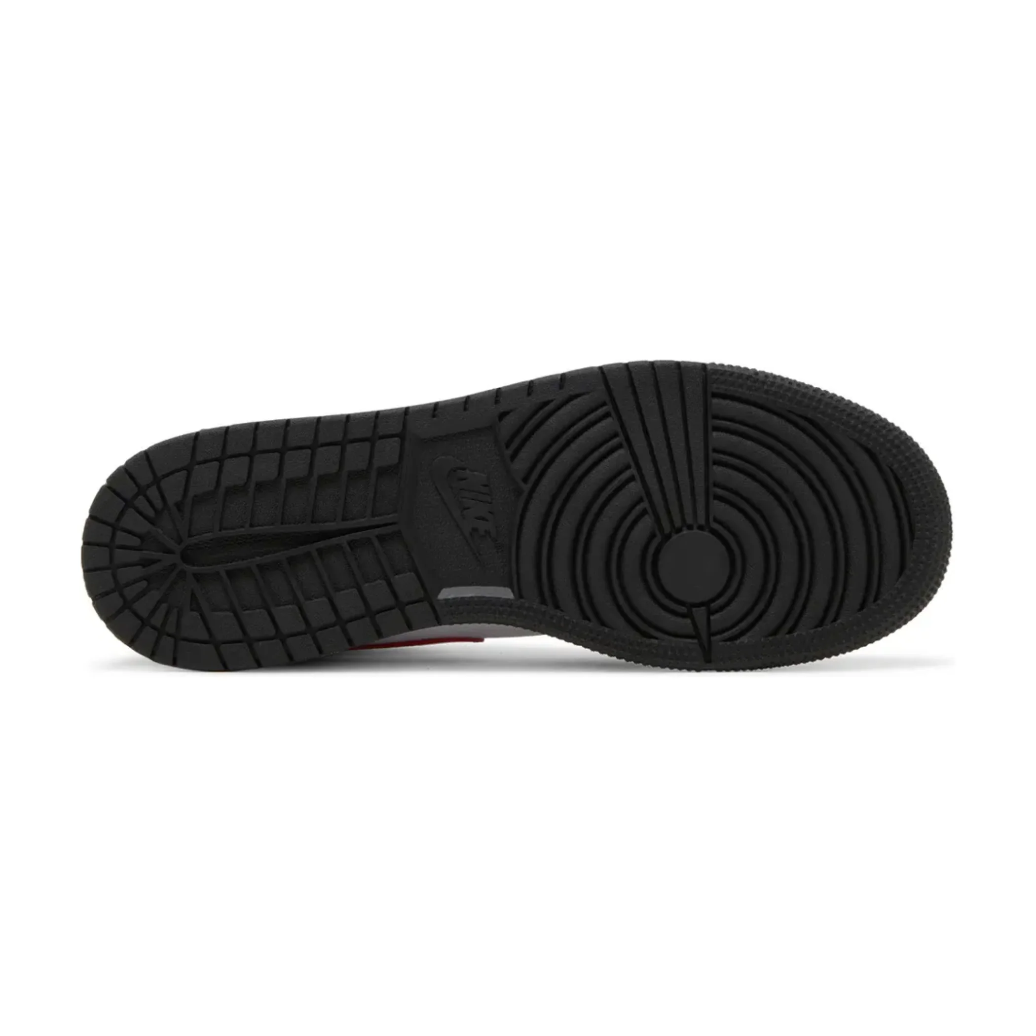 Jordan 1 Mid Black Fire Red (GS) - Image 3