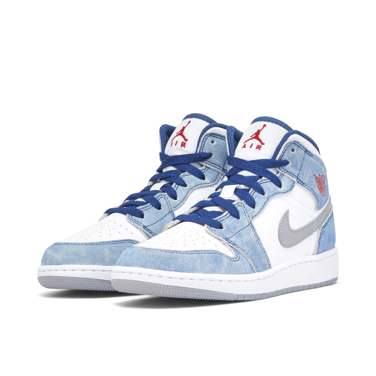 Jordan 1 Mid SE French Blue Light Steel (GS) - Image 4