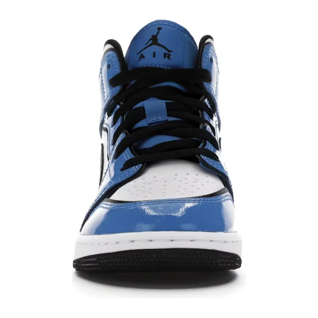 Jordan 1 Mid Signal Blue (GS) - Image 2