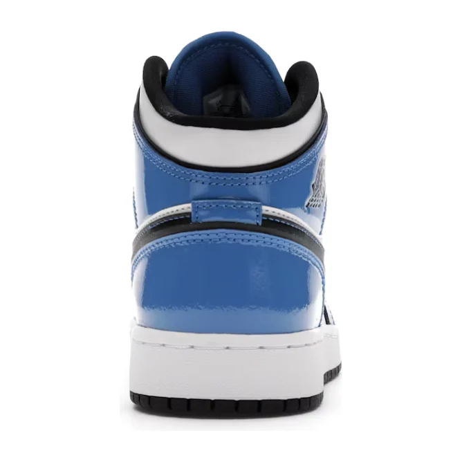 Jordan 1 Mid Signal Blue (GS) - Image 4