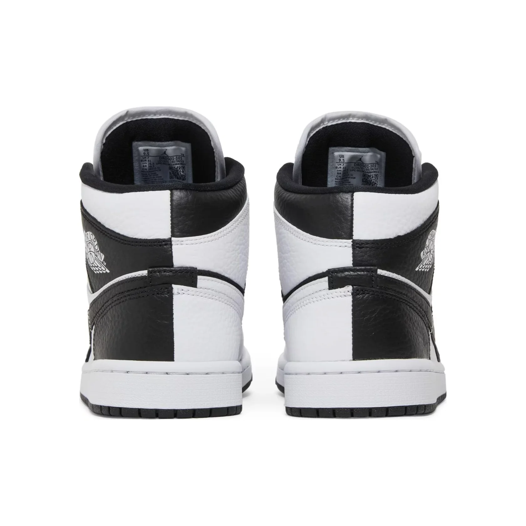 Jordan 1 Mid Split Black White (Women's) - Image 3