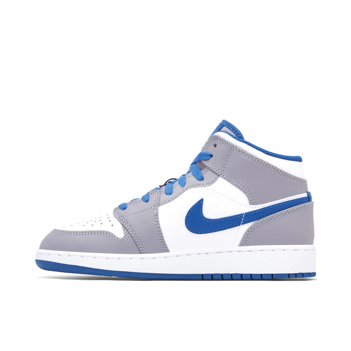 Jordan 1 Mid True Blue Cement (GS) - Image 2