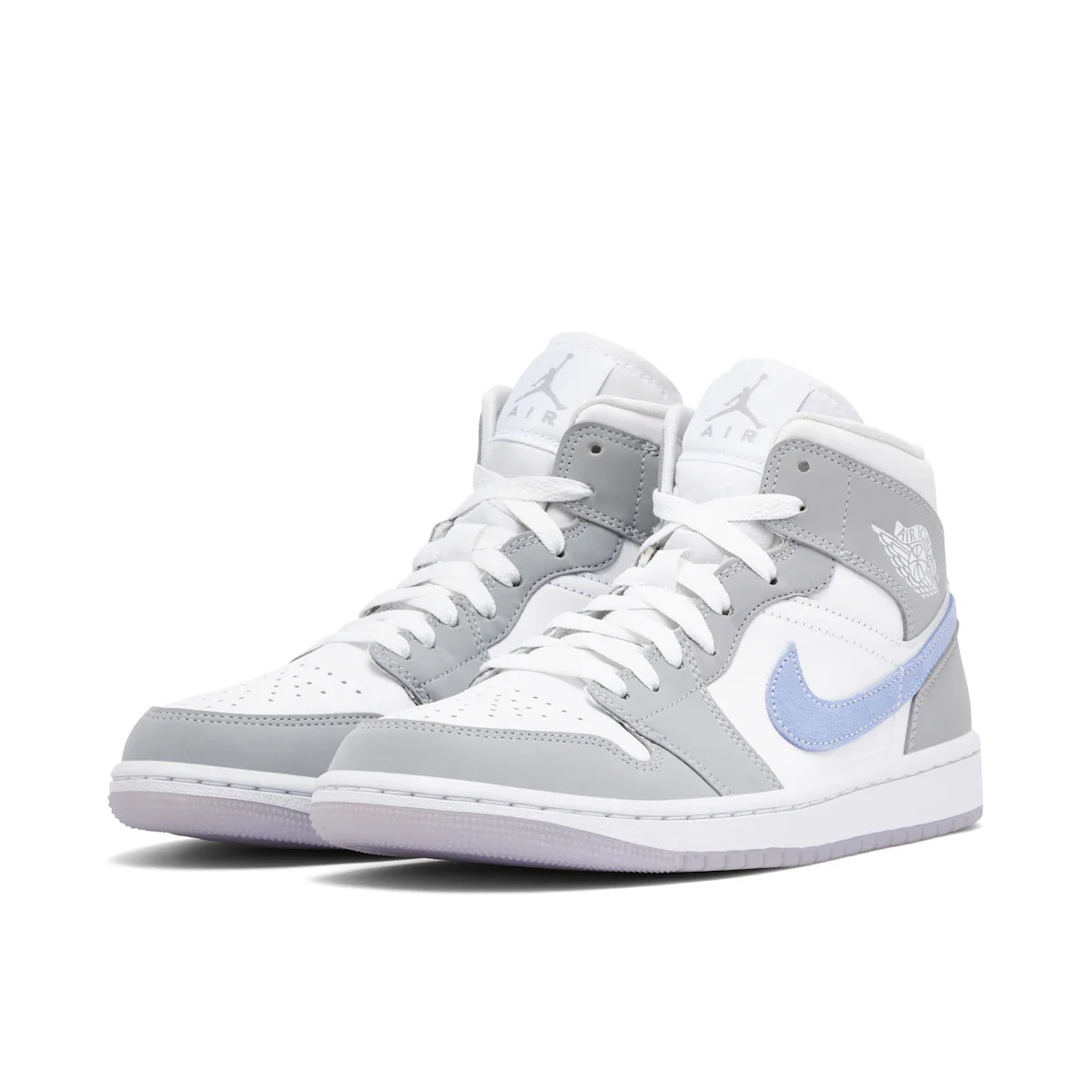 Jordan 1 Mid Wolf Grey Aluminum (W) - Image 4