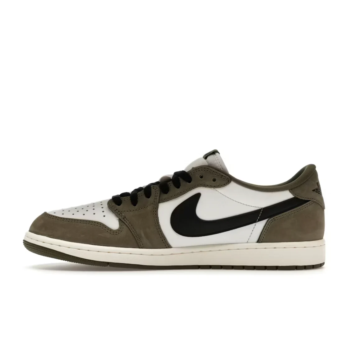 Jordan 1 Retro Low Medium Olive Summit White Sail Black - Image 2