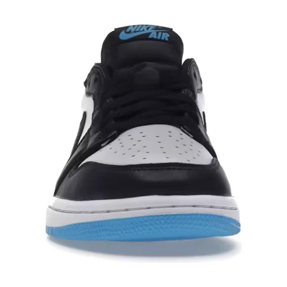 Jordan 1 Retro Low OG Black Dark Powder Blue (Women's) - Image 2