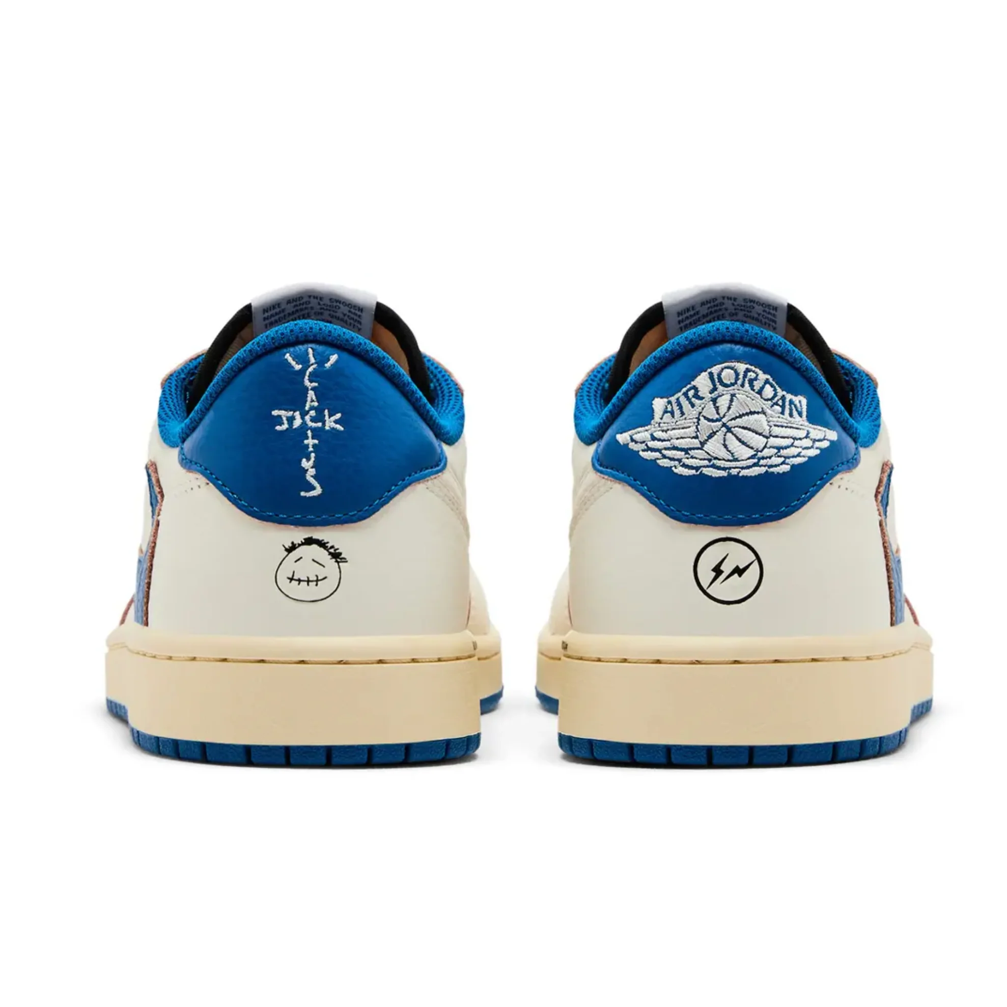 Jordan 1 Retro Low OG SP Fragment x Travis Scott Sail Military Blue - Image 4