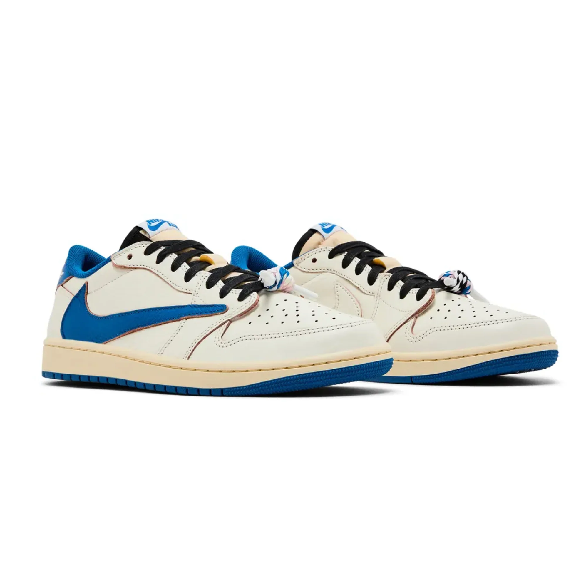Jordan 1 Retro Low OG SP Fragment x Travis Scott Sail Military Blue - Image 6
