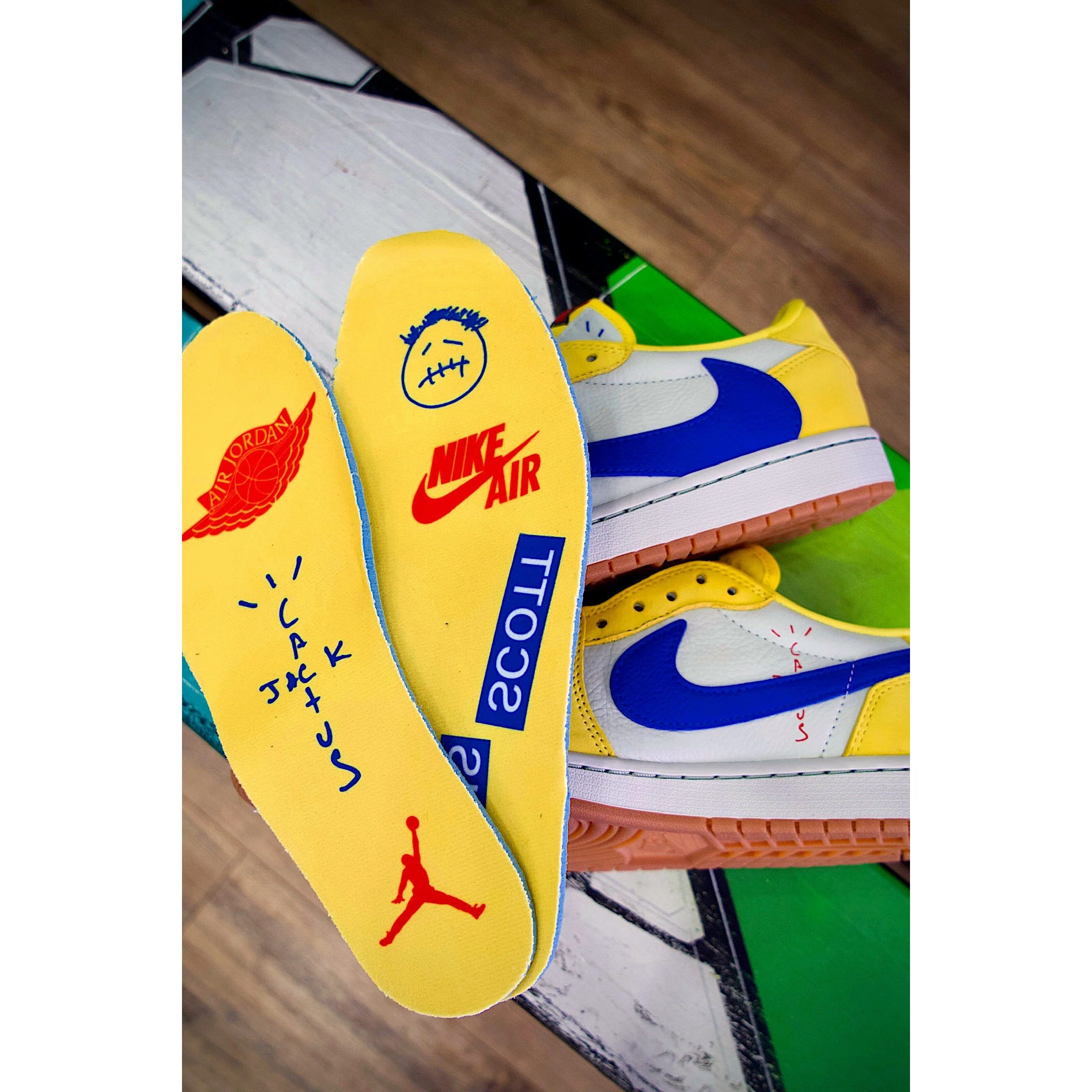 Jordan 1 Retro Low OG SP Travis Scott Canary (Women's) - Image 5