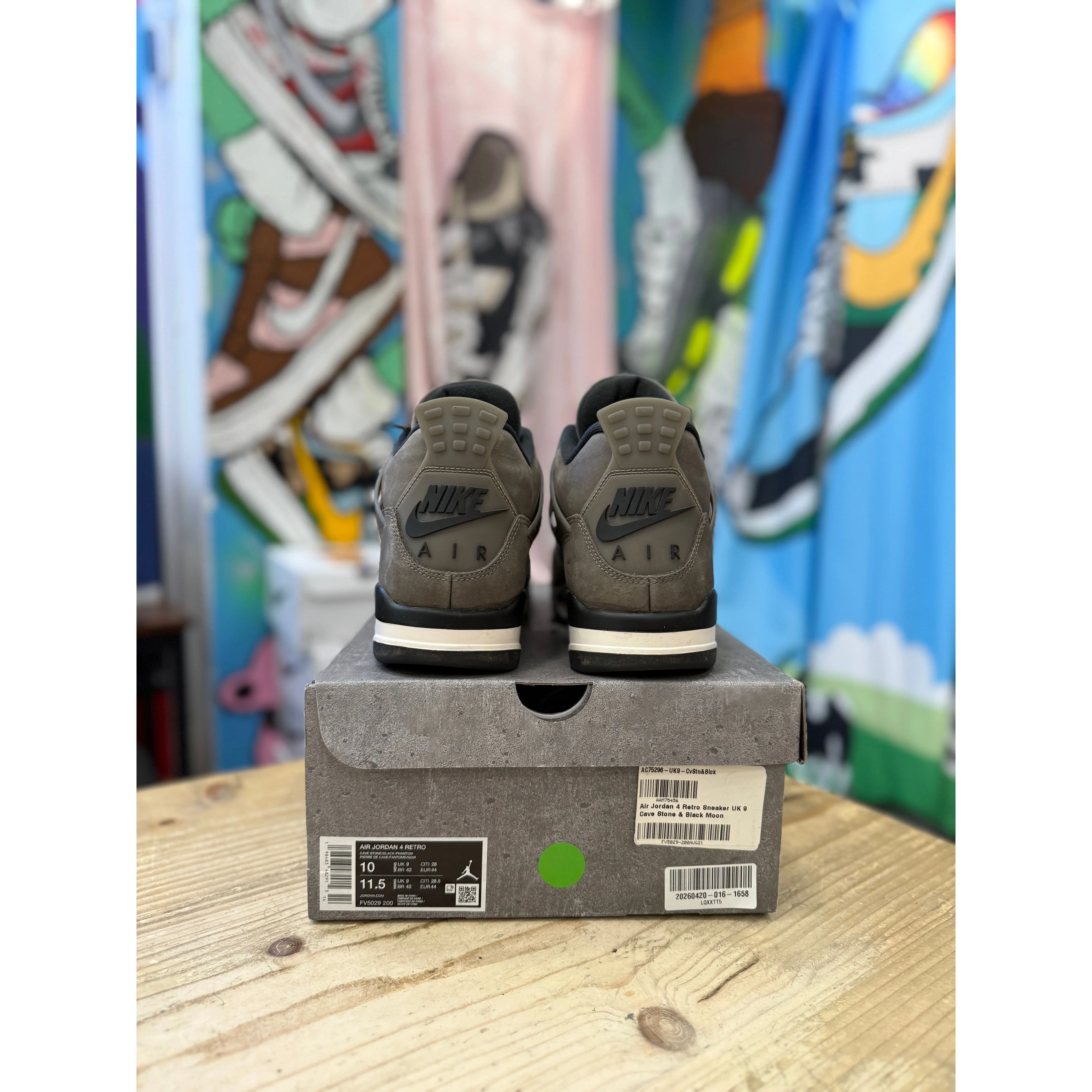 Jordan 4 Cave Stone UK 9. - Image 4