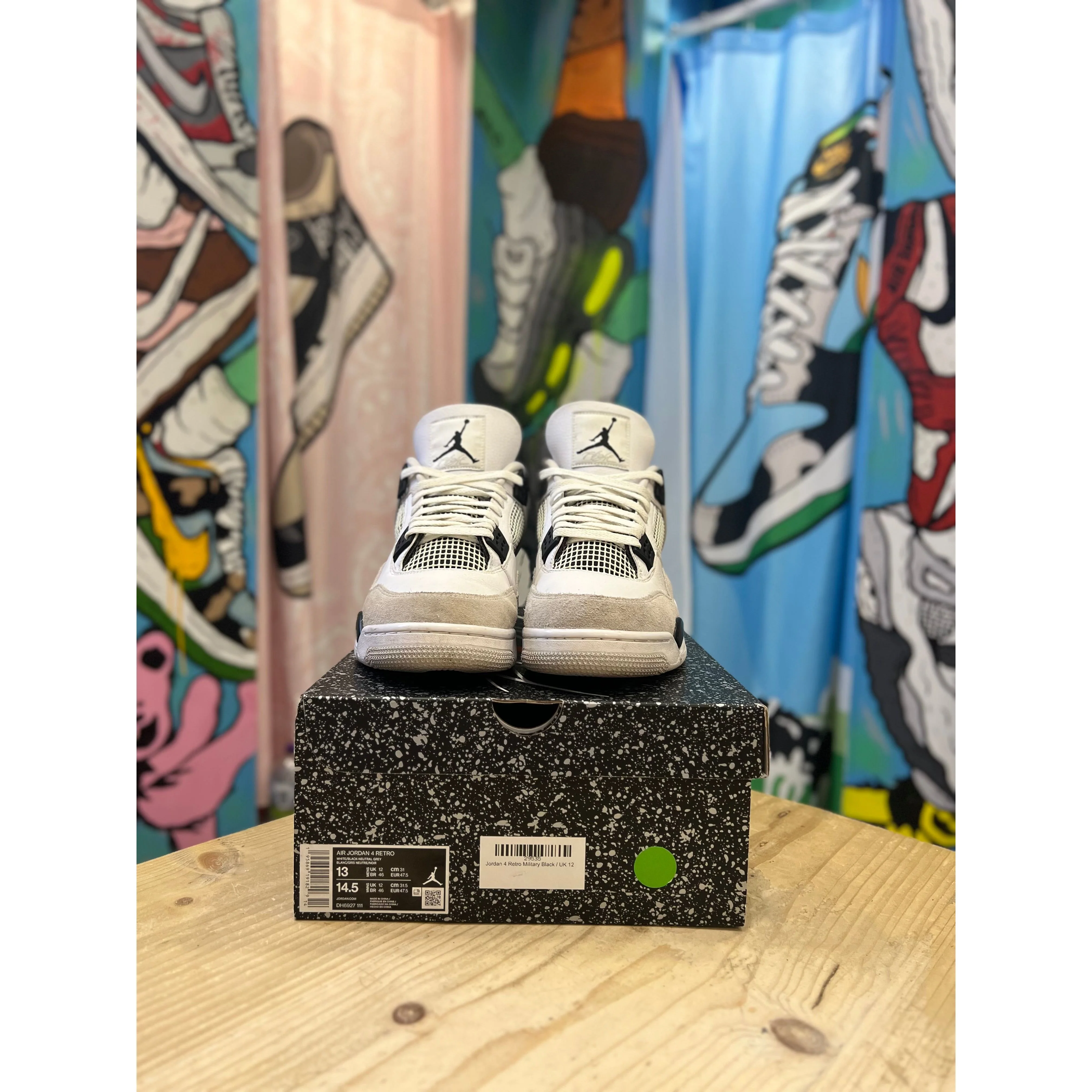 Jordan 4 Military Black UK12 - Image 2