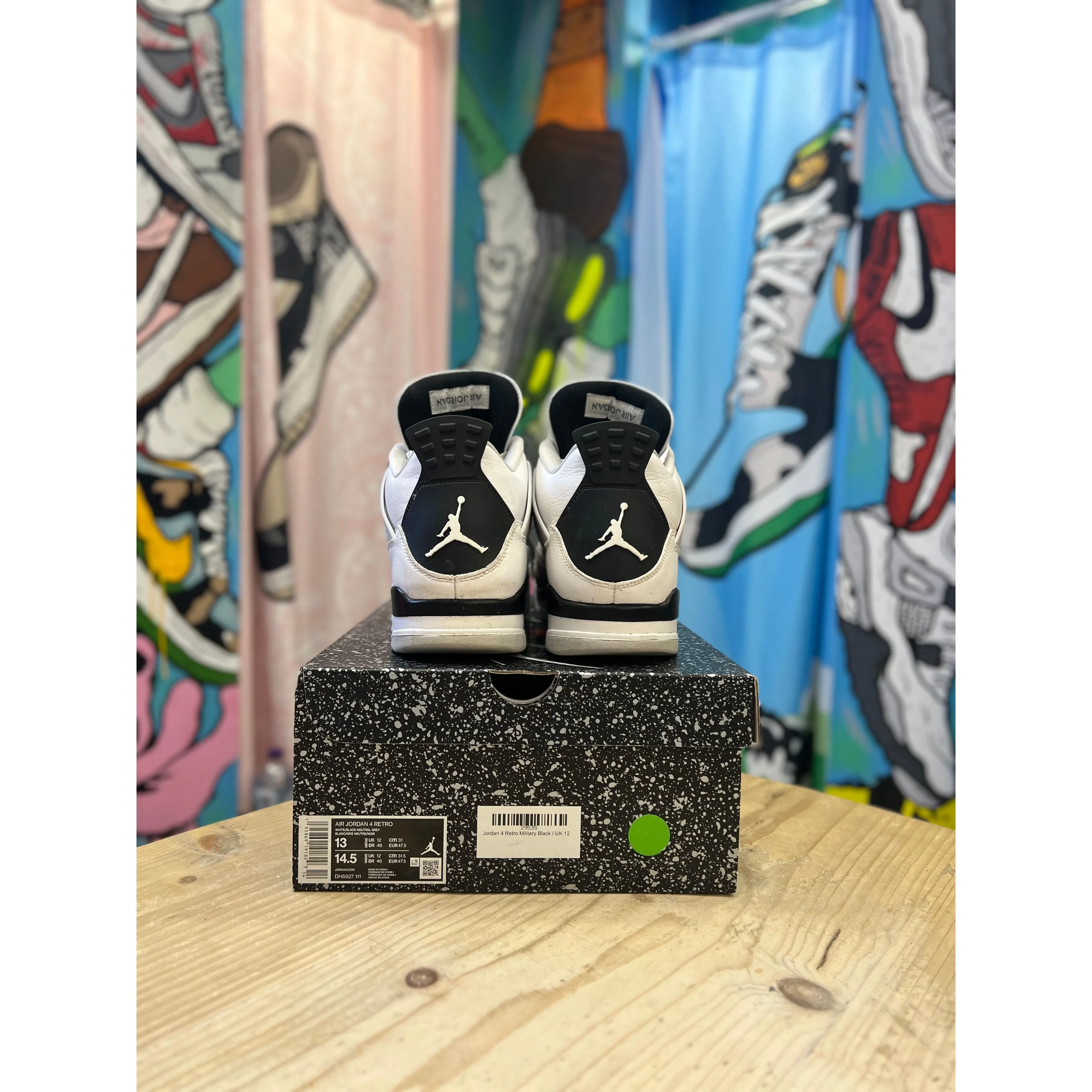 Jordan 4 Military Black UK12 - Image 4