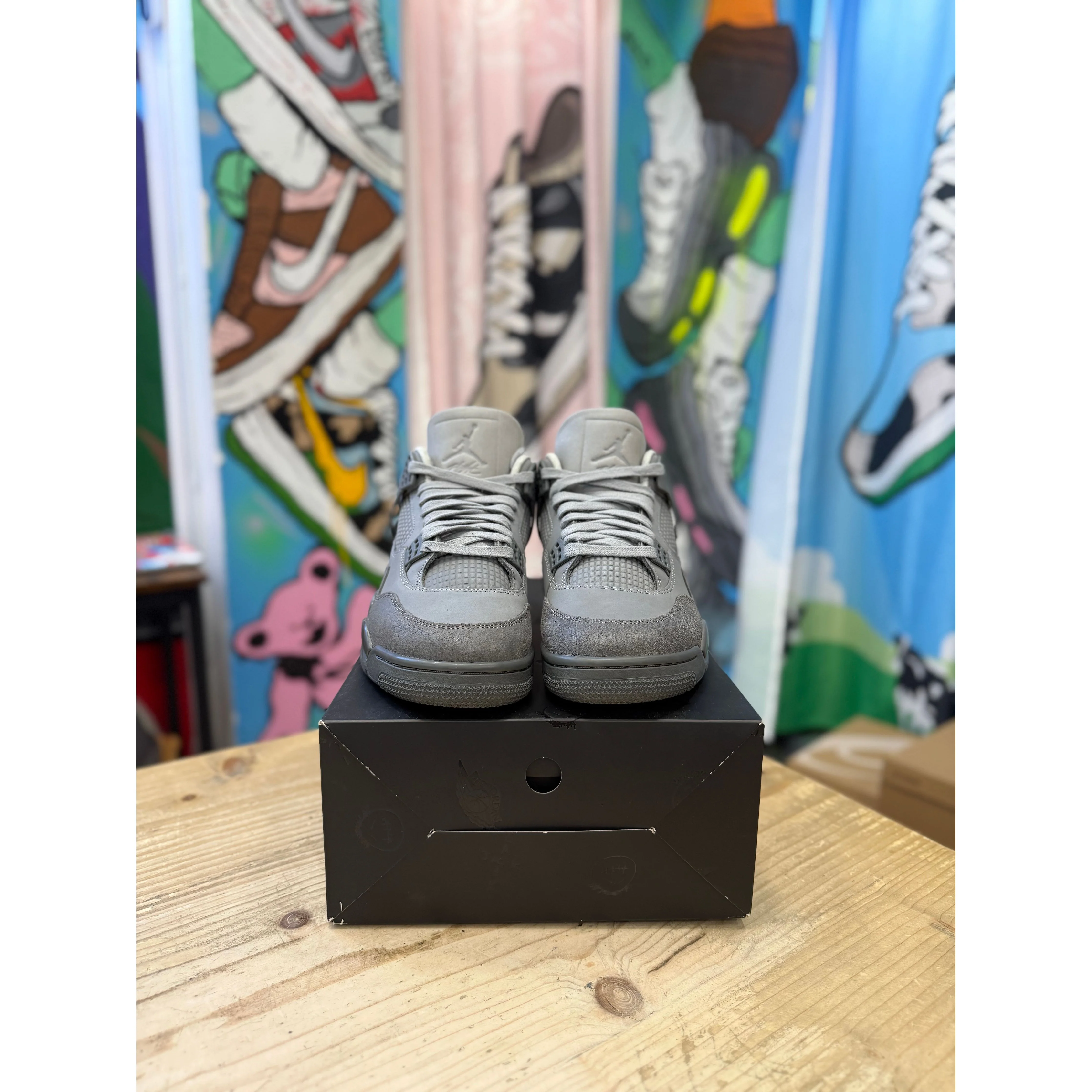 Jordan 4 Retro Paris Olympics Wet Cement UK 9 - Image 2