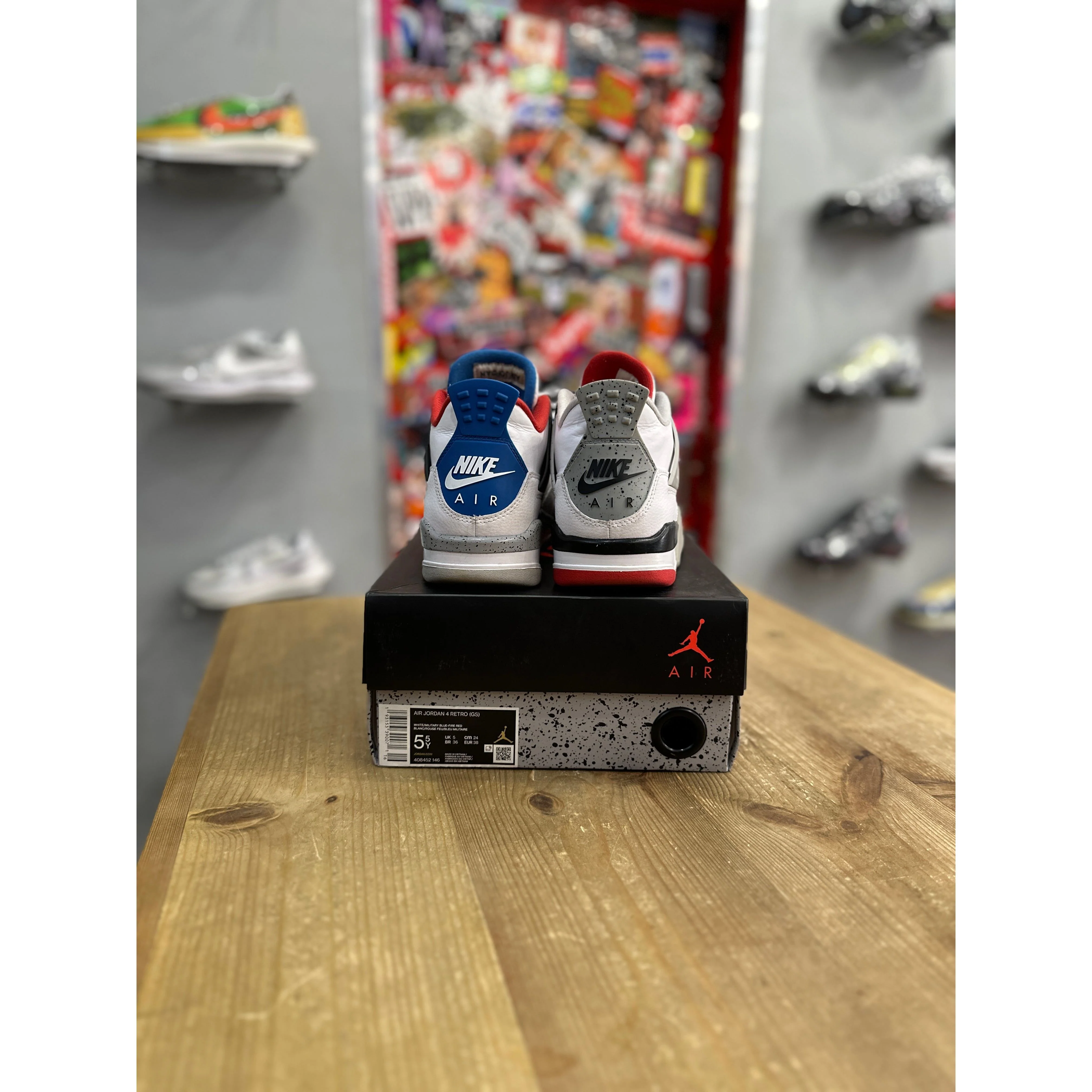 Jordan 4 Retro What The (GS) UK 5 - Image 4