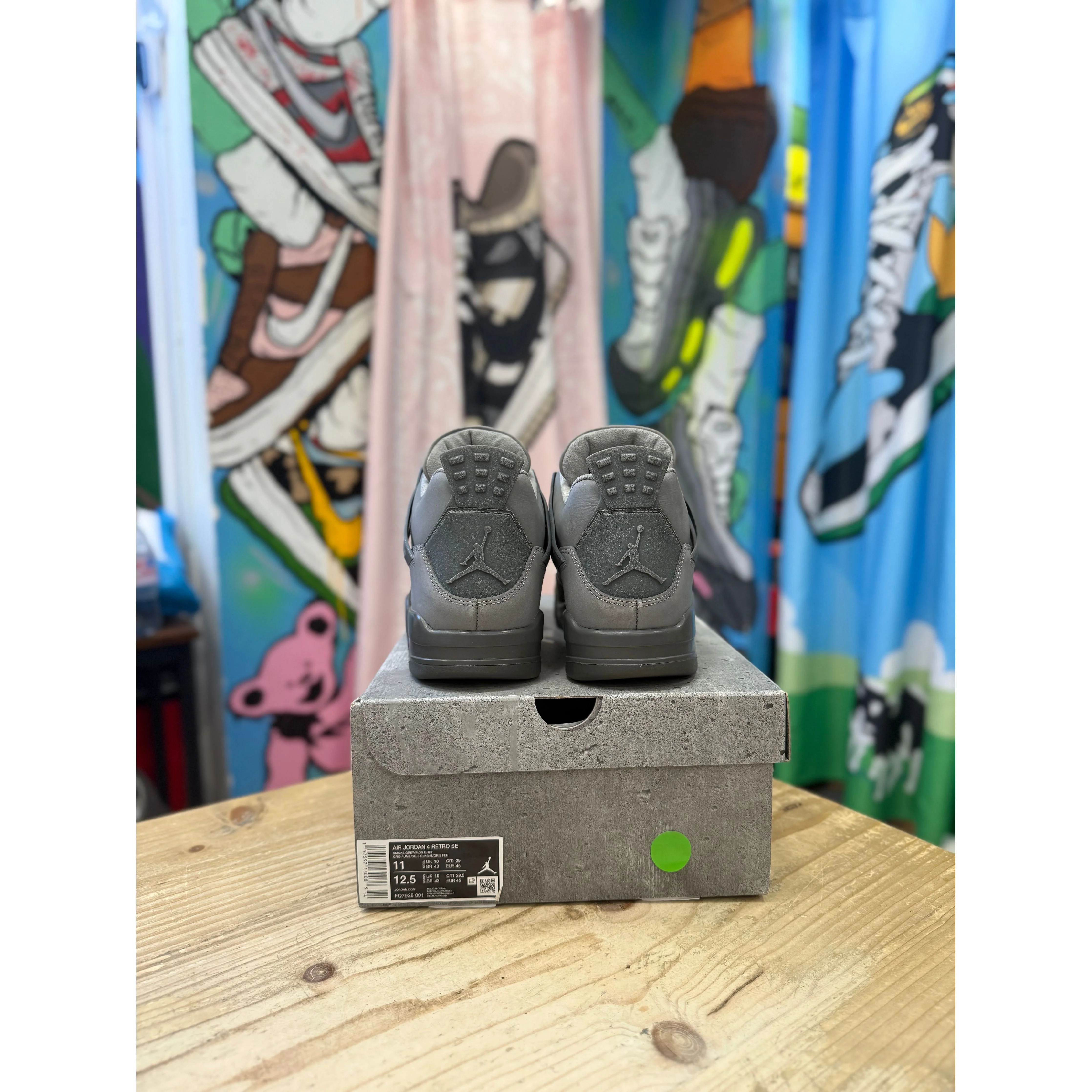 Jordan 4 Wet Cement UK10 - Image 4
