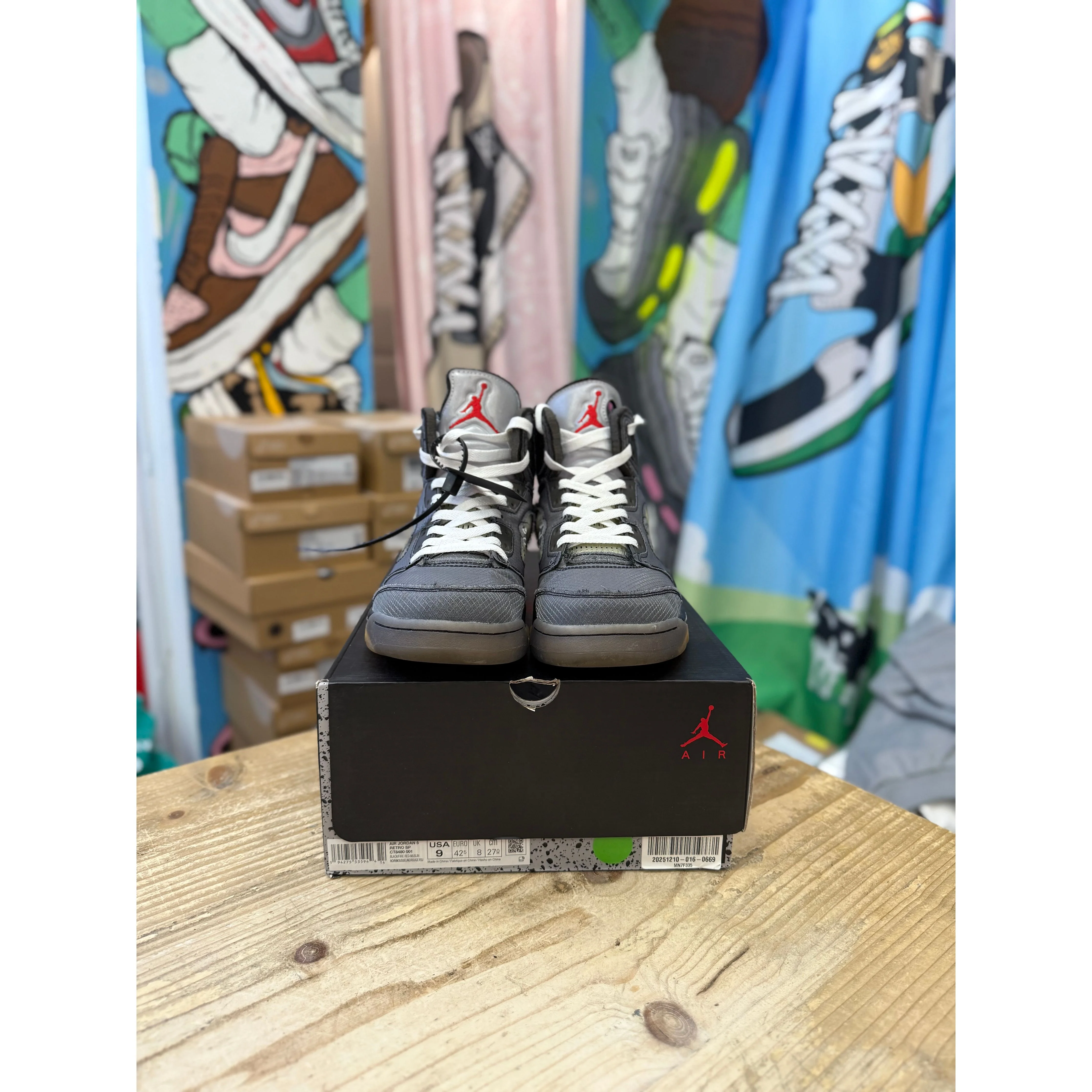 Jordan 5 Off White Muslin UK 8 - Image 2