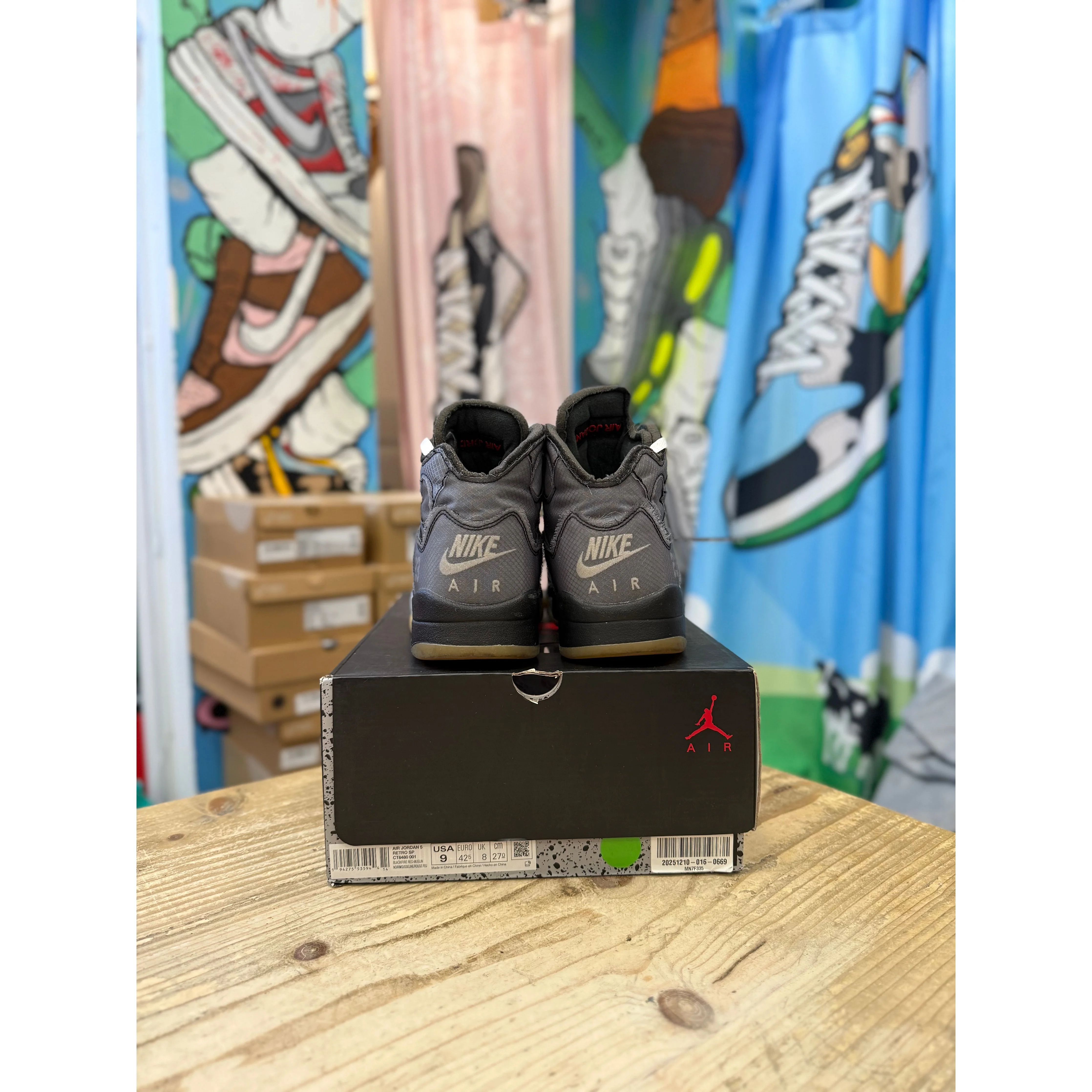 Jordan 5 Off White Muslin UK 8 - Image 4