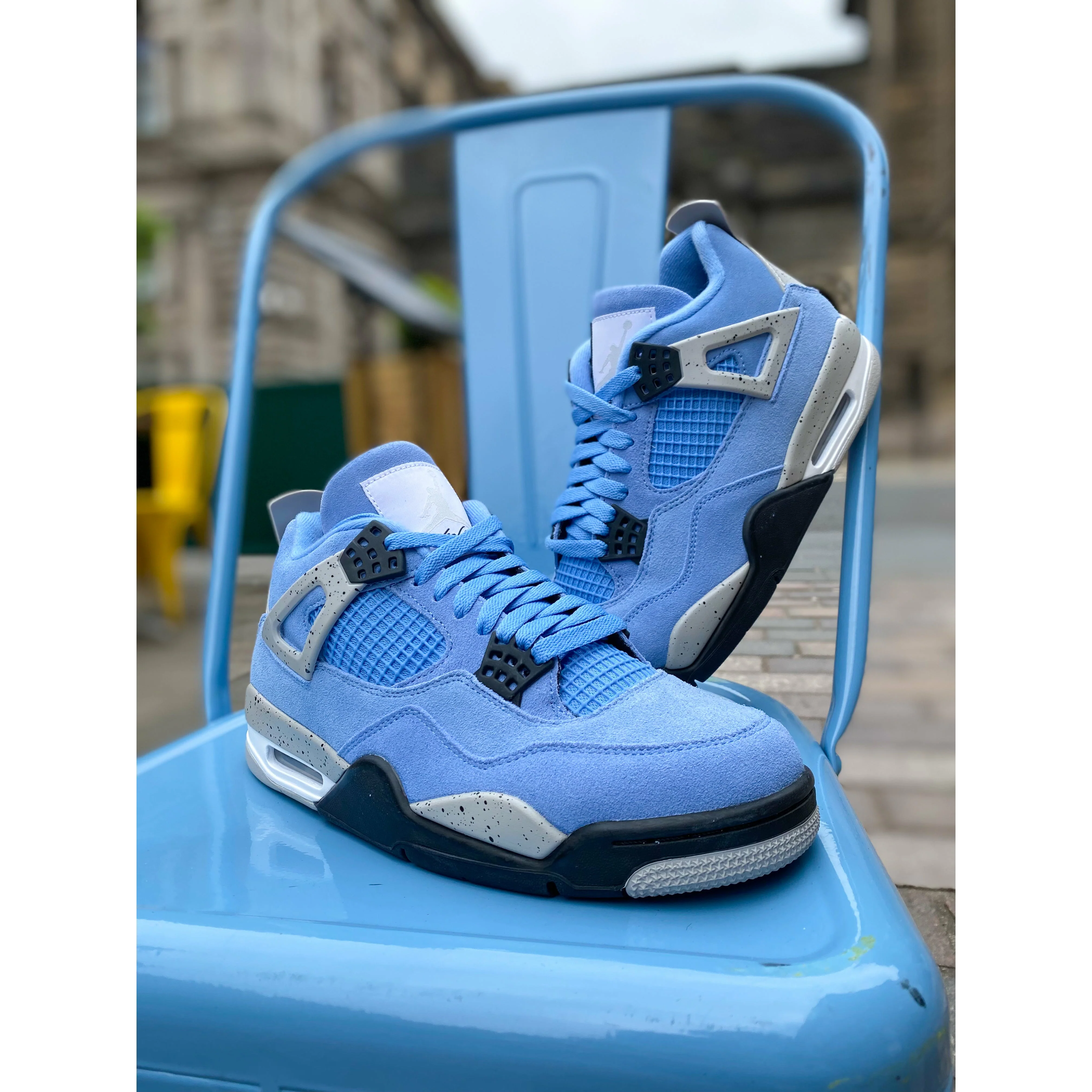 Jordan 4 Retro University Blue (GS) - Image 5