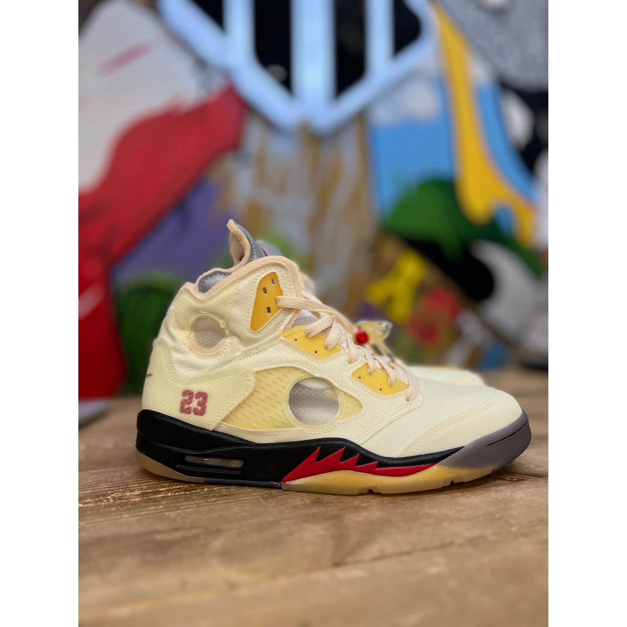Jordan 5 Retro OFF-WHITE Sail - Image 5