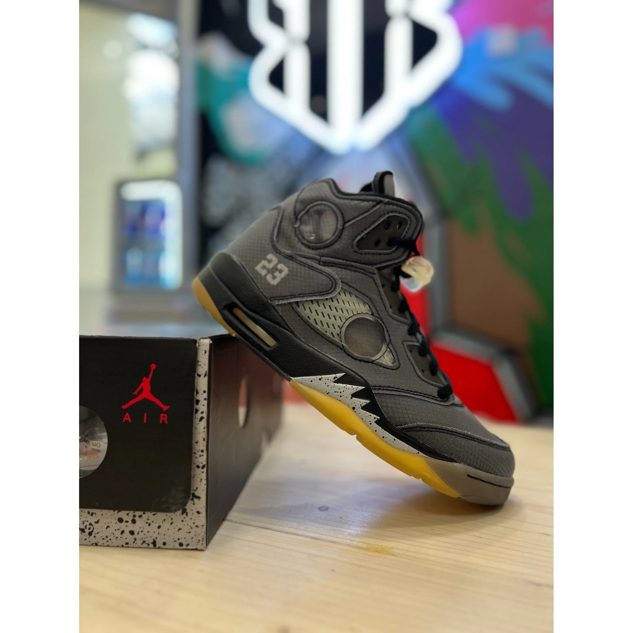 Jordan 5 Retro Off White Black - Image 5