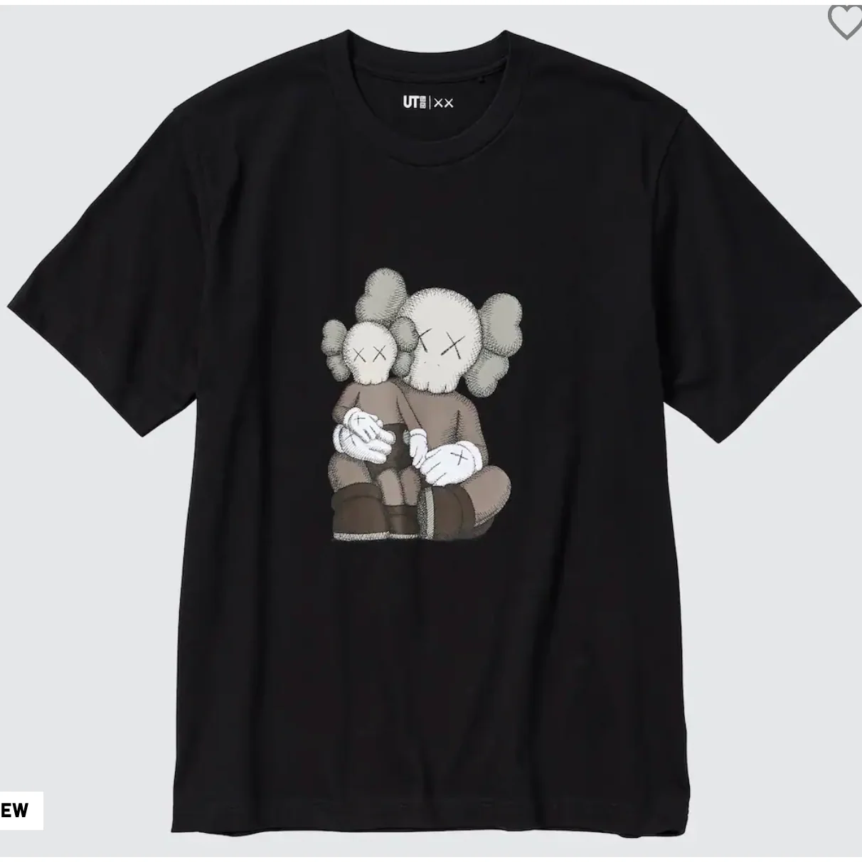 KAWS UT GRAPHIC T-SHIRT BLACK - Image 3