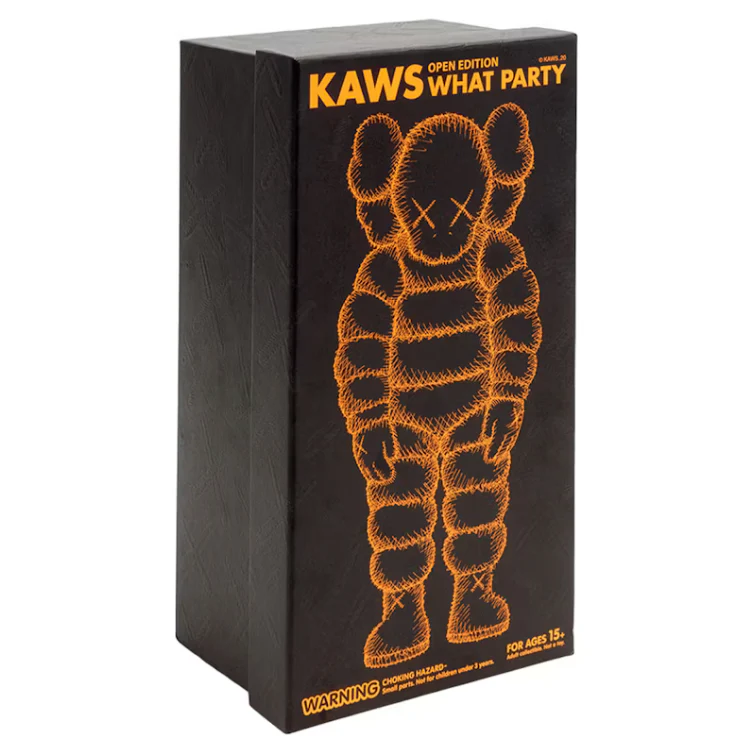 KAWS What Party Vinyl Figure Orange - Image 2