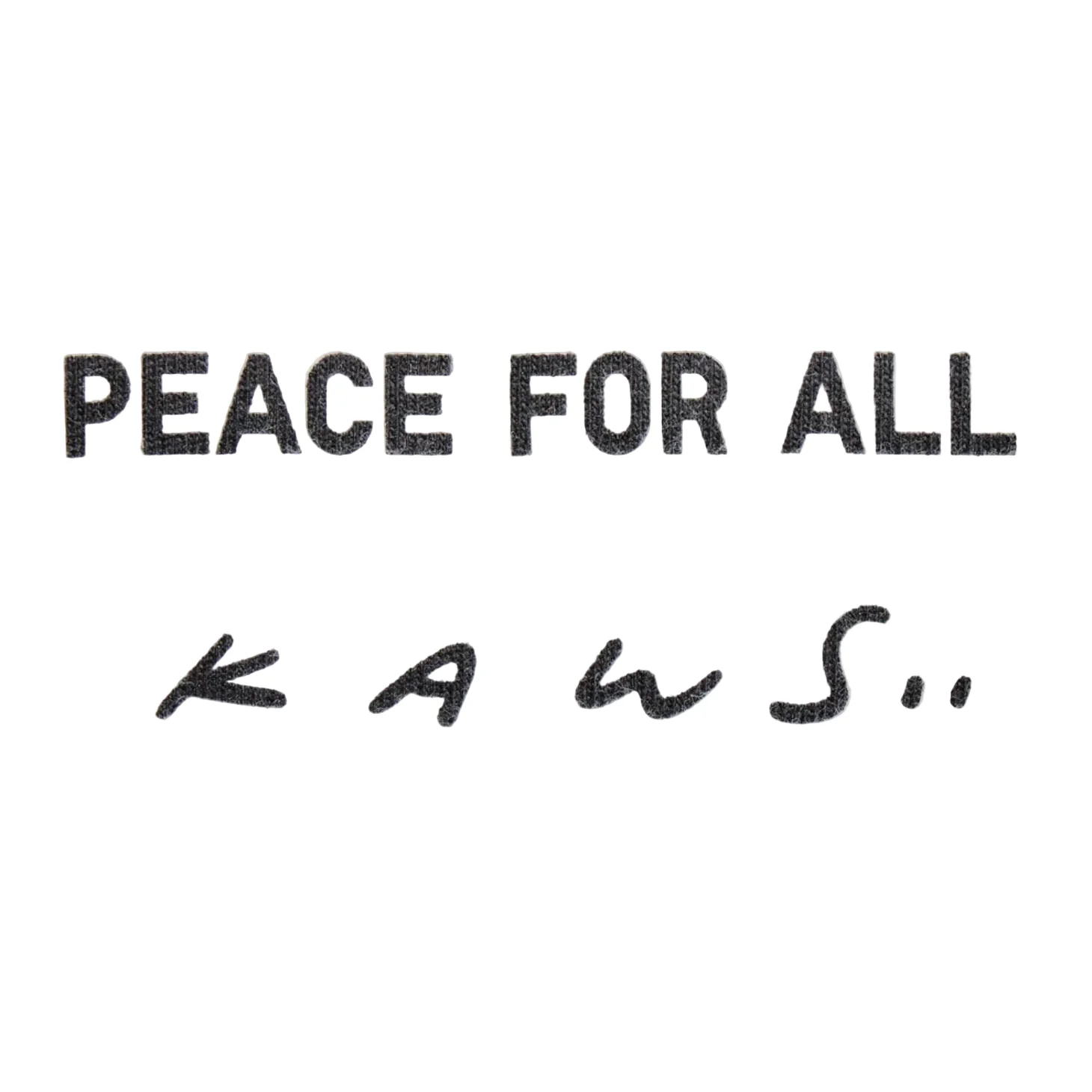 KAWS x Uniqlo Peace For All S/S Graphic T-shirt White - Image 3