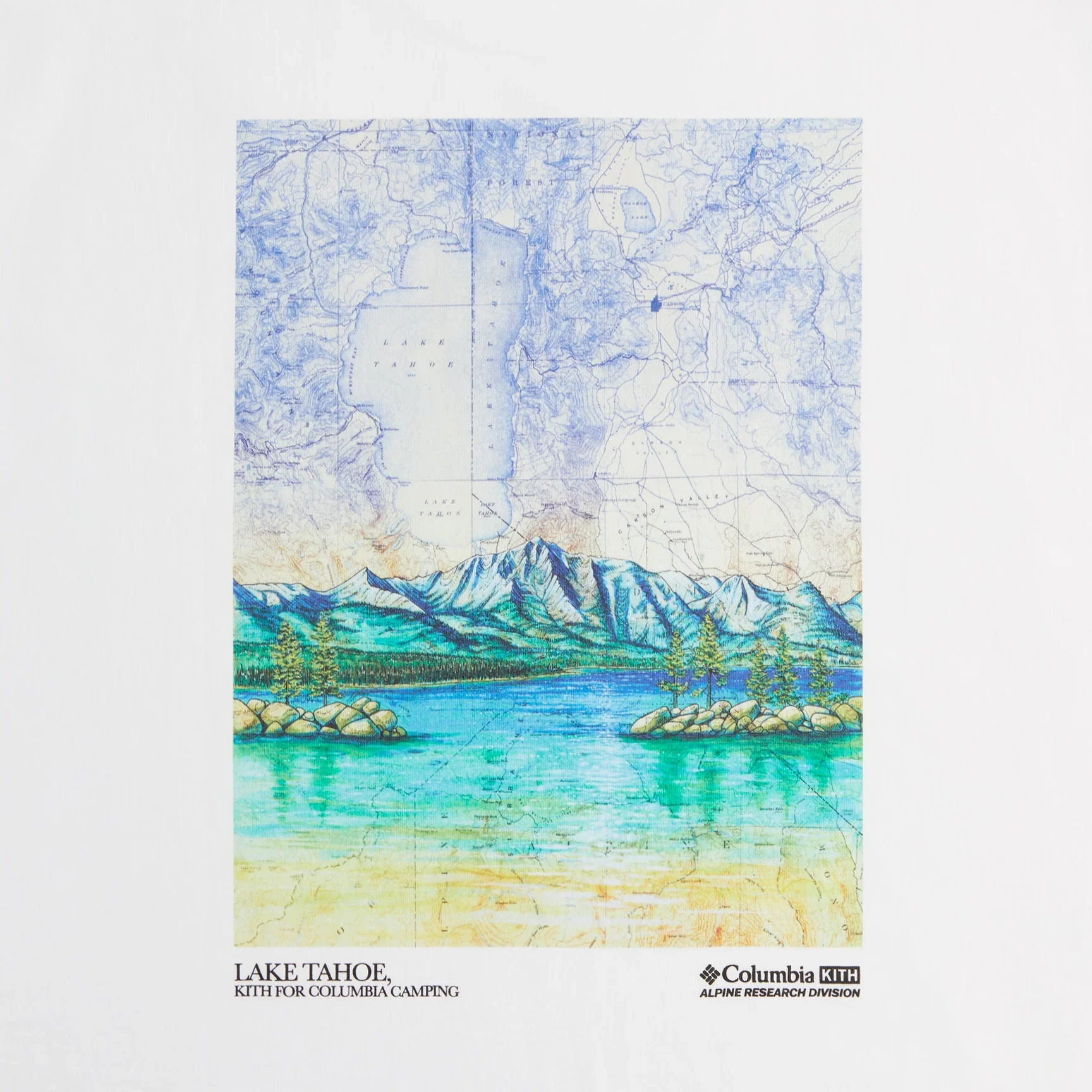 Kith x Columbia Lake Tahoe Classic Logo Tee White - Image 4