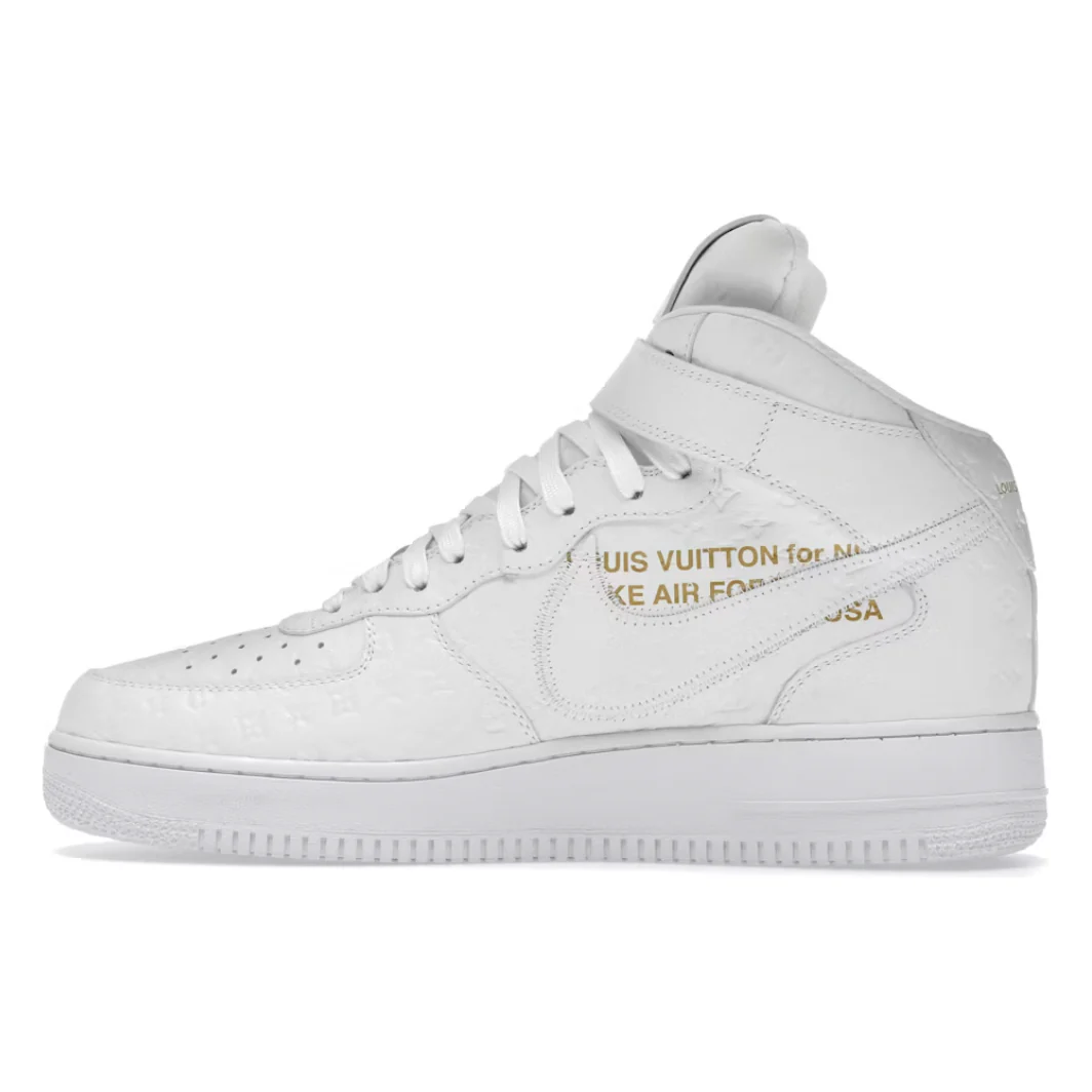 Louis Vuitton Nike Air Force 1 Mid By Virgil Abloh White - Image 3