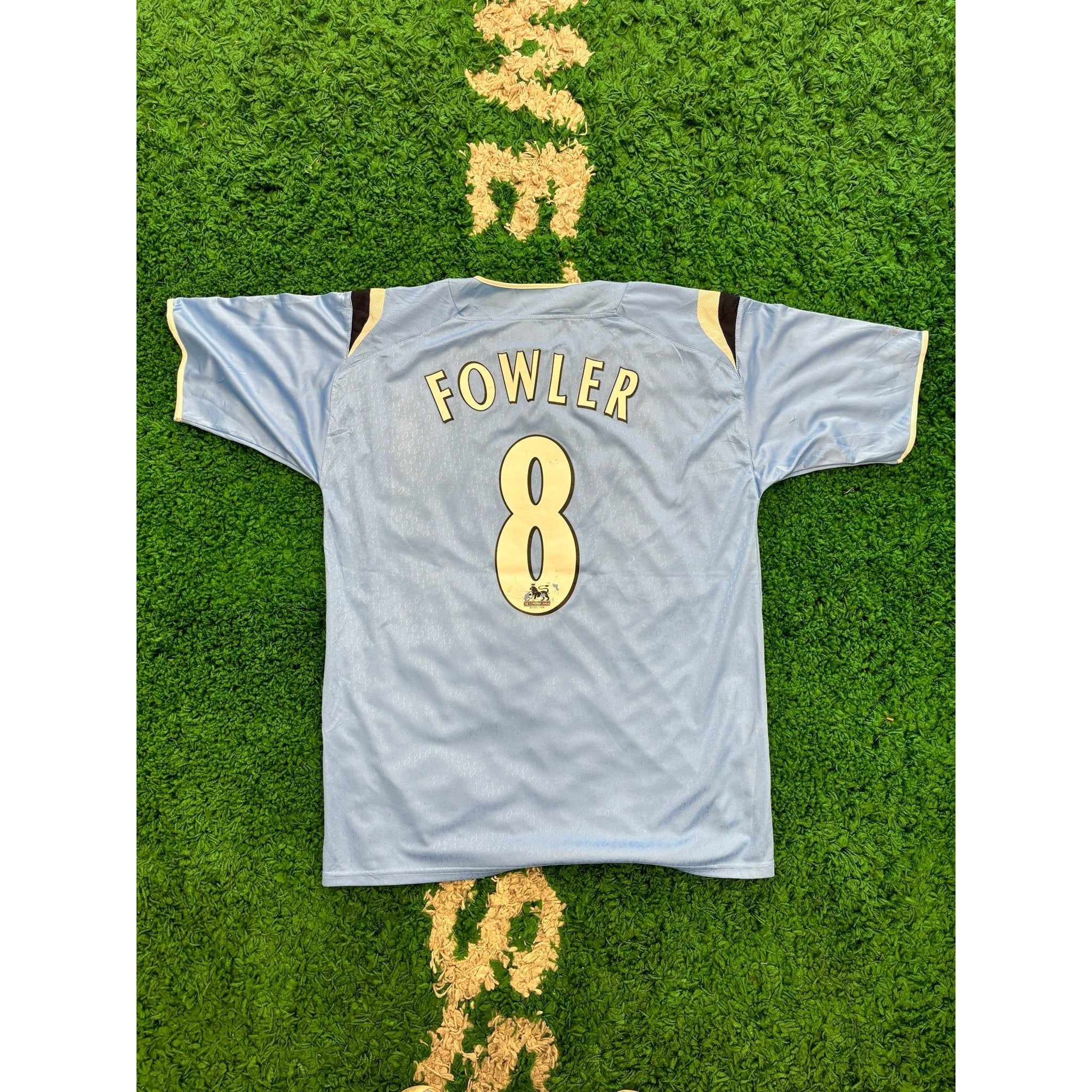 Manchester City 2004/06 Home Shirt L Fowler #9 8/10 - Image 2