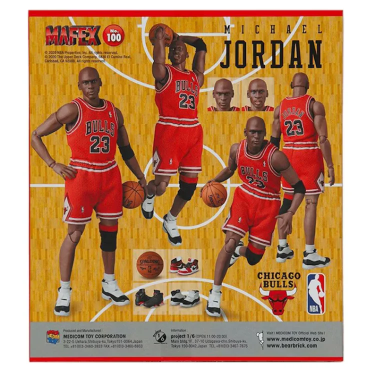 Medicom Mafex NBA Chicago Bulls Michael Jordan Action Figure - Image 2