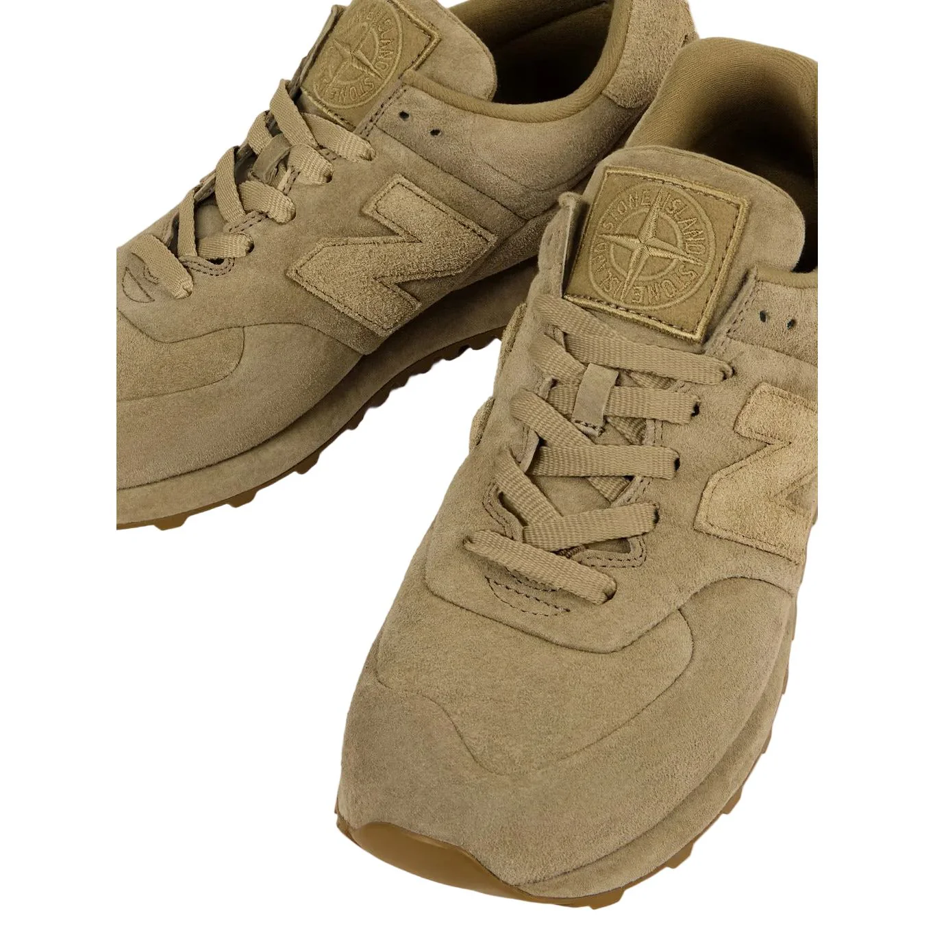 New Balance 574 Ghost Stone Island Dark Beige - Image 4