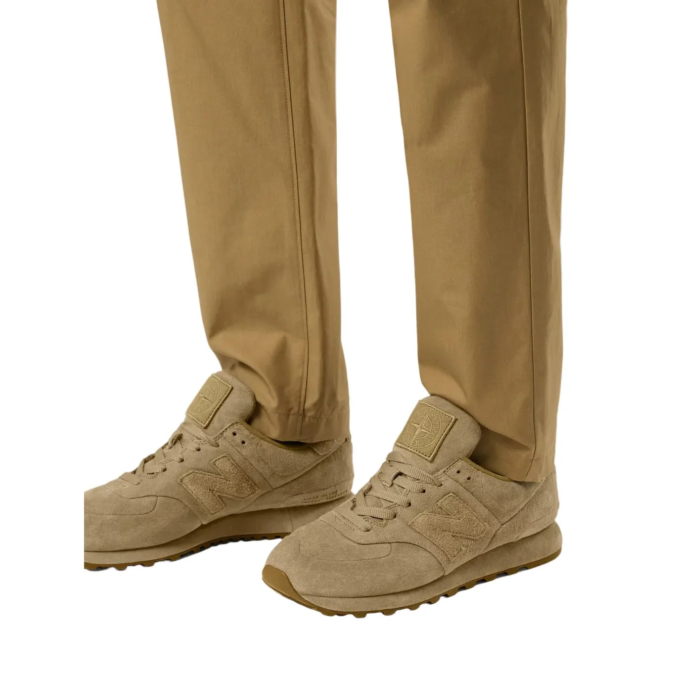 New Balance 574 Ghost Stone Island Dark Beige - Image 5