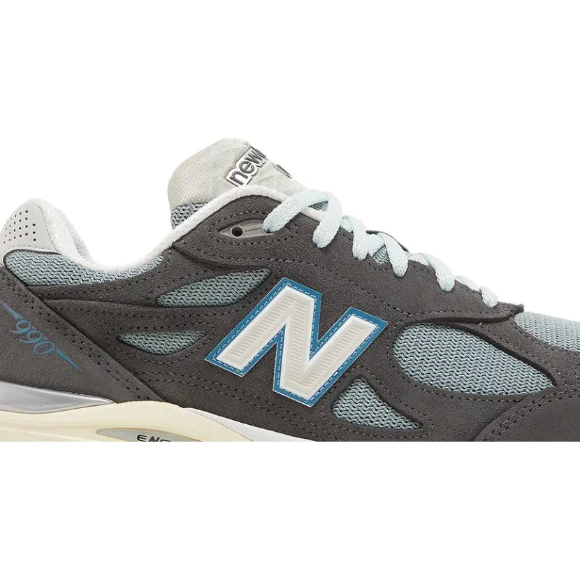 New Balance 990v3 MiUSA Kith Steel Blue - Image 2
