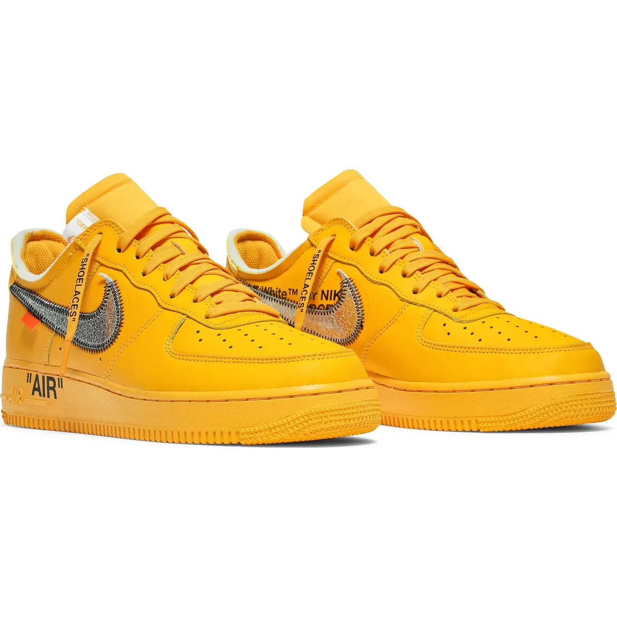 Nike Air Force 1 Low Off-White ICA University Gold - Image 4