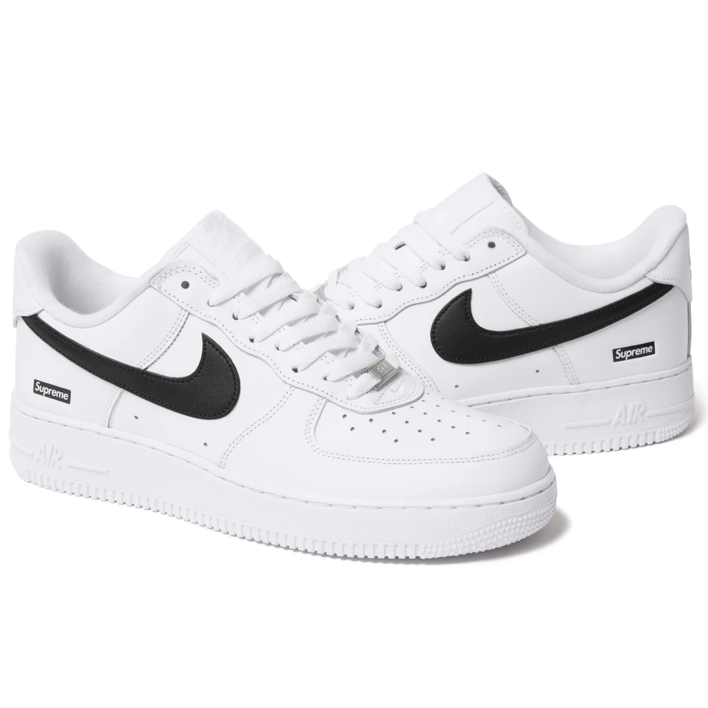 Nike Air Force 1 Low Supreme White Black - Image 4