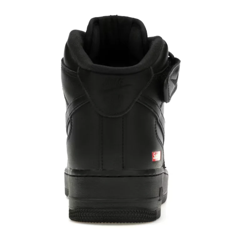 Nike Air Force 1 Mid Supreme Black - Image 4