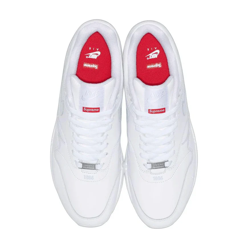 Nike Air Max 1 '87 SP Supreme Triple White - Image 2
