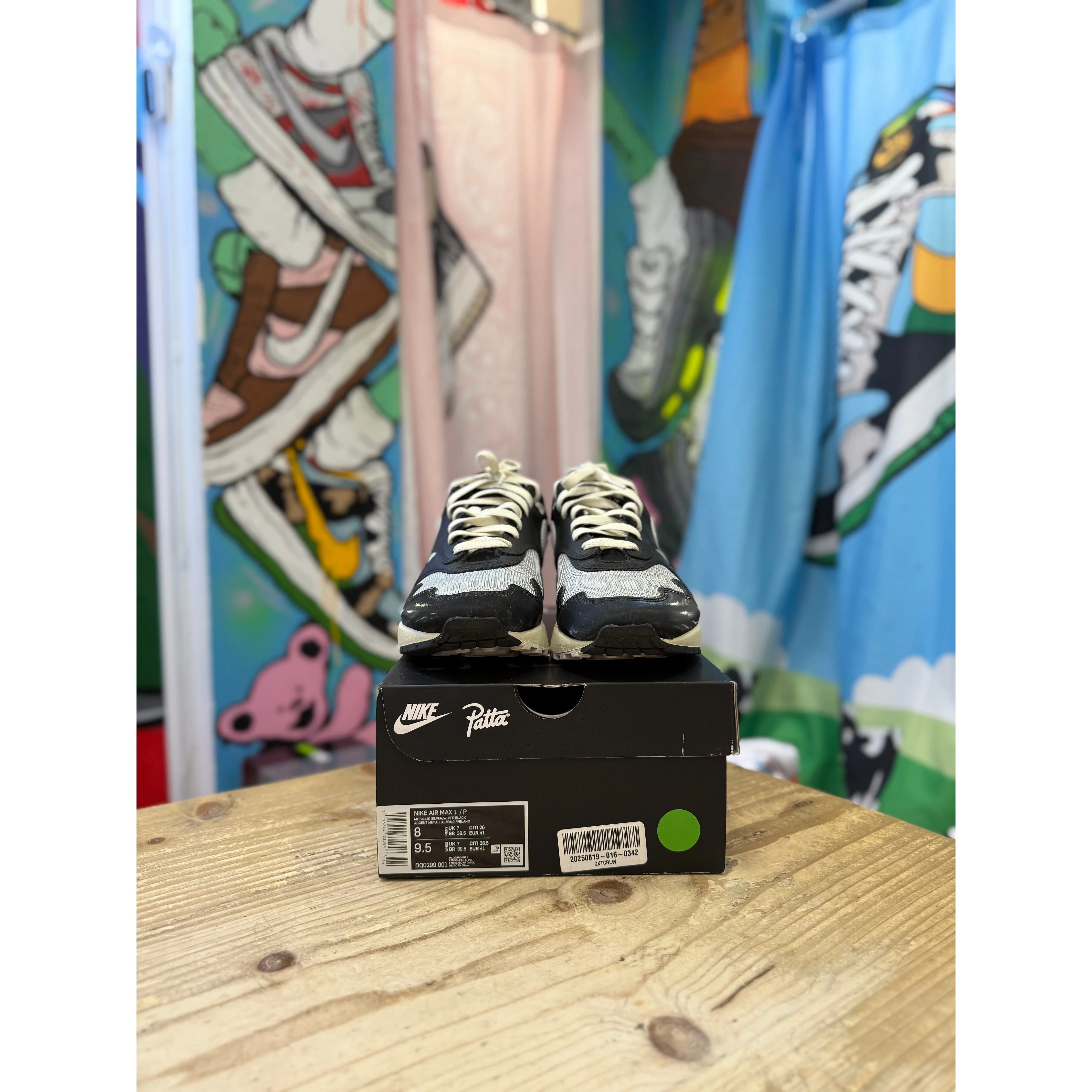 Nike Air Max 1 Patta Black UK7 - Image 2