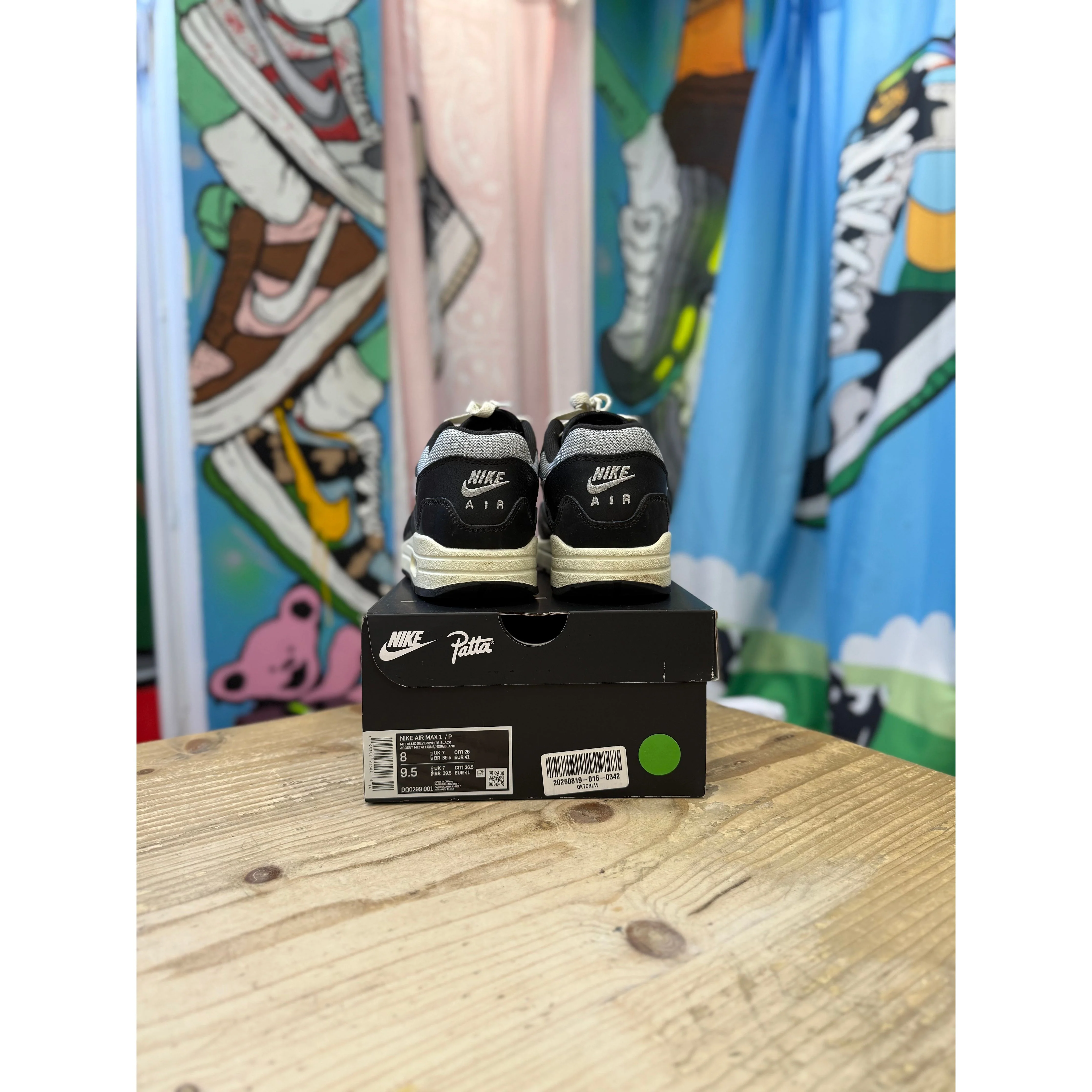 Nike Air Max 1 Patta Black UK7 - Image 4