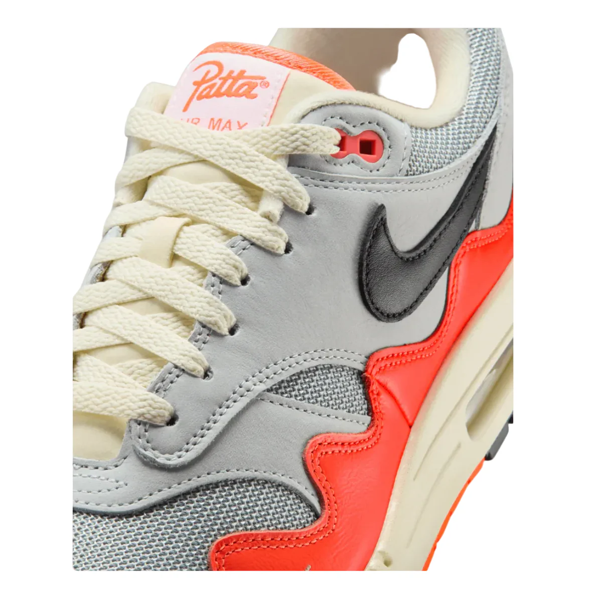 Nike Air Max 1 Patta Waves Hyper Crimson Pure Platinum - Image 5