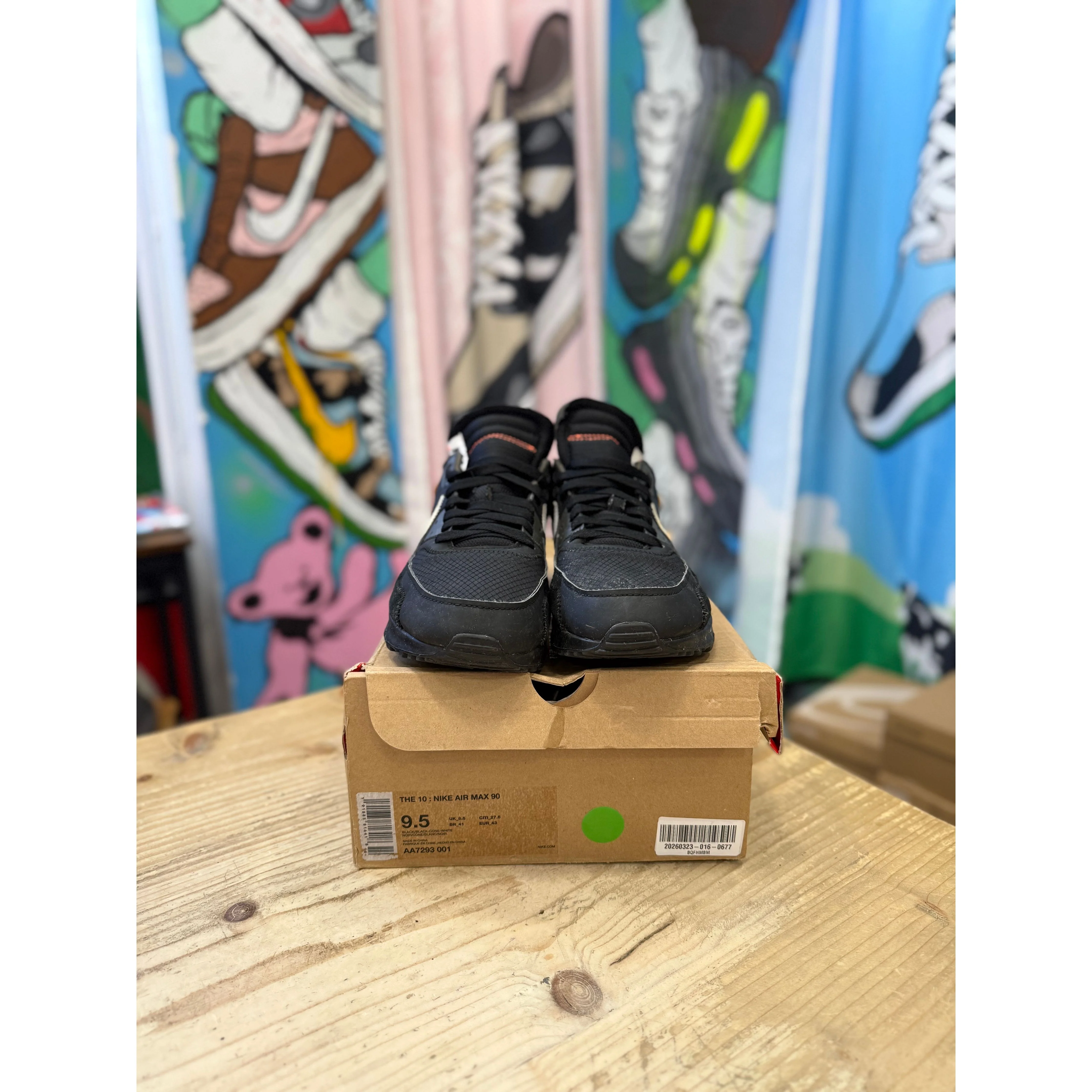 Nike Air Max 90 Off-White Black UK 8.5 - Image 2