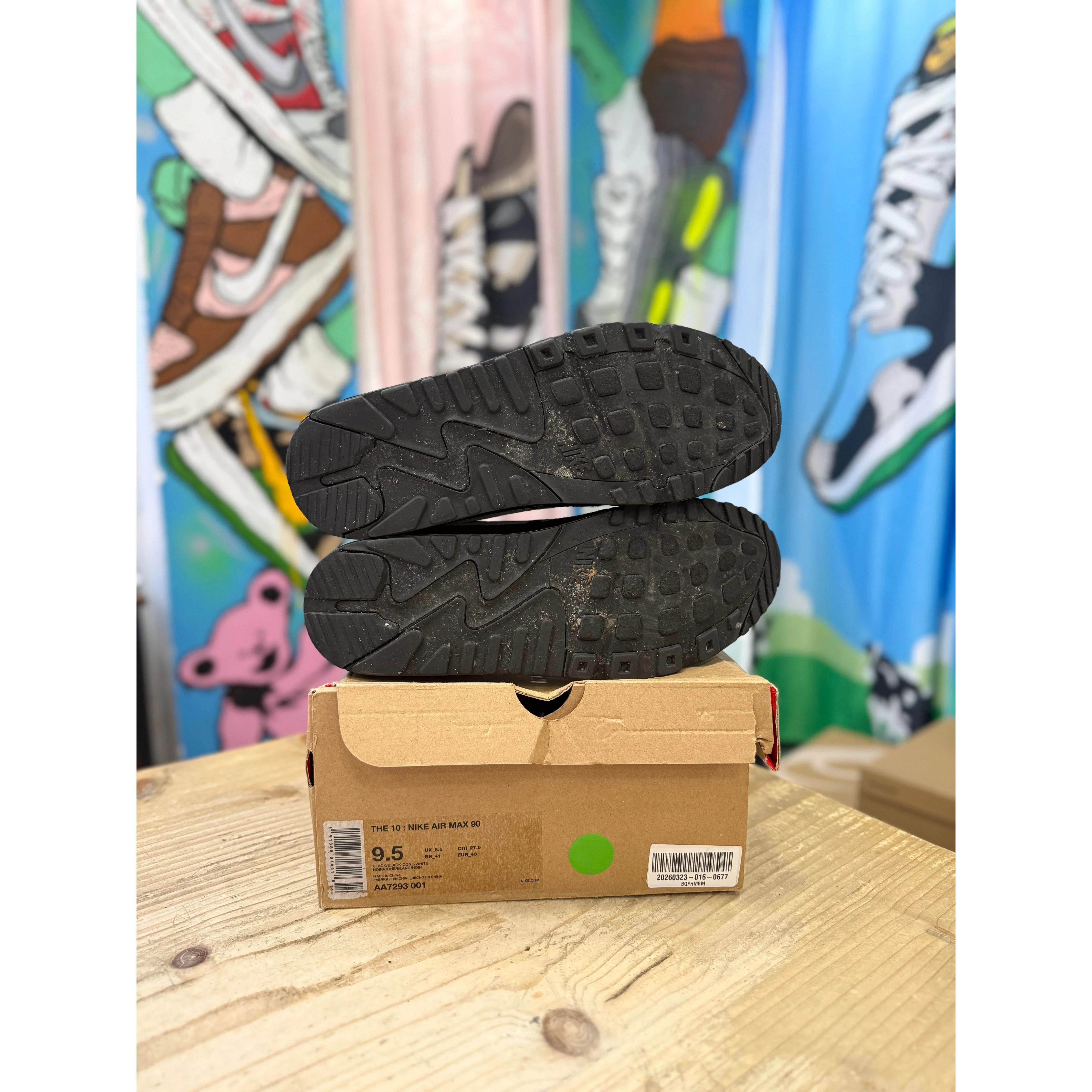 Nike Air Max 90 Off-White Black UK 8.5 - Image 3