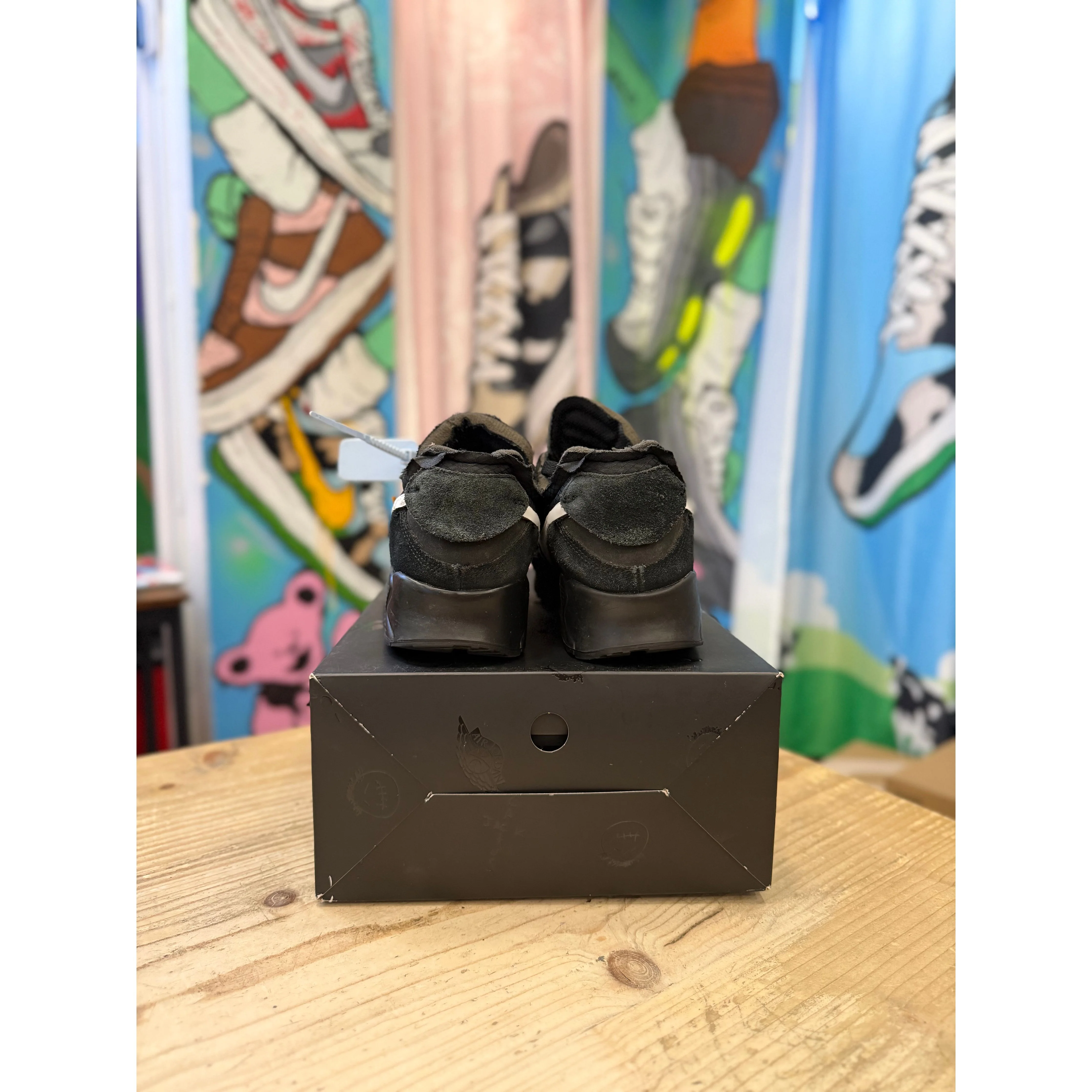 Nike Air Max 90 Off-White Black UK 9.5 - Image 4