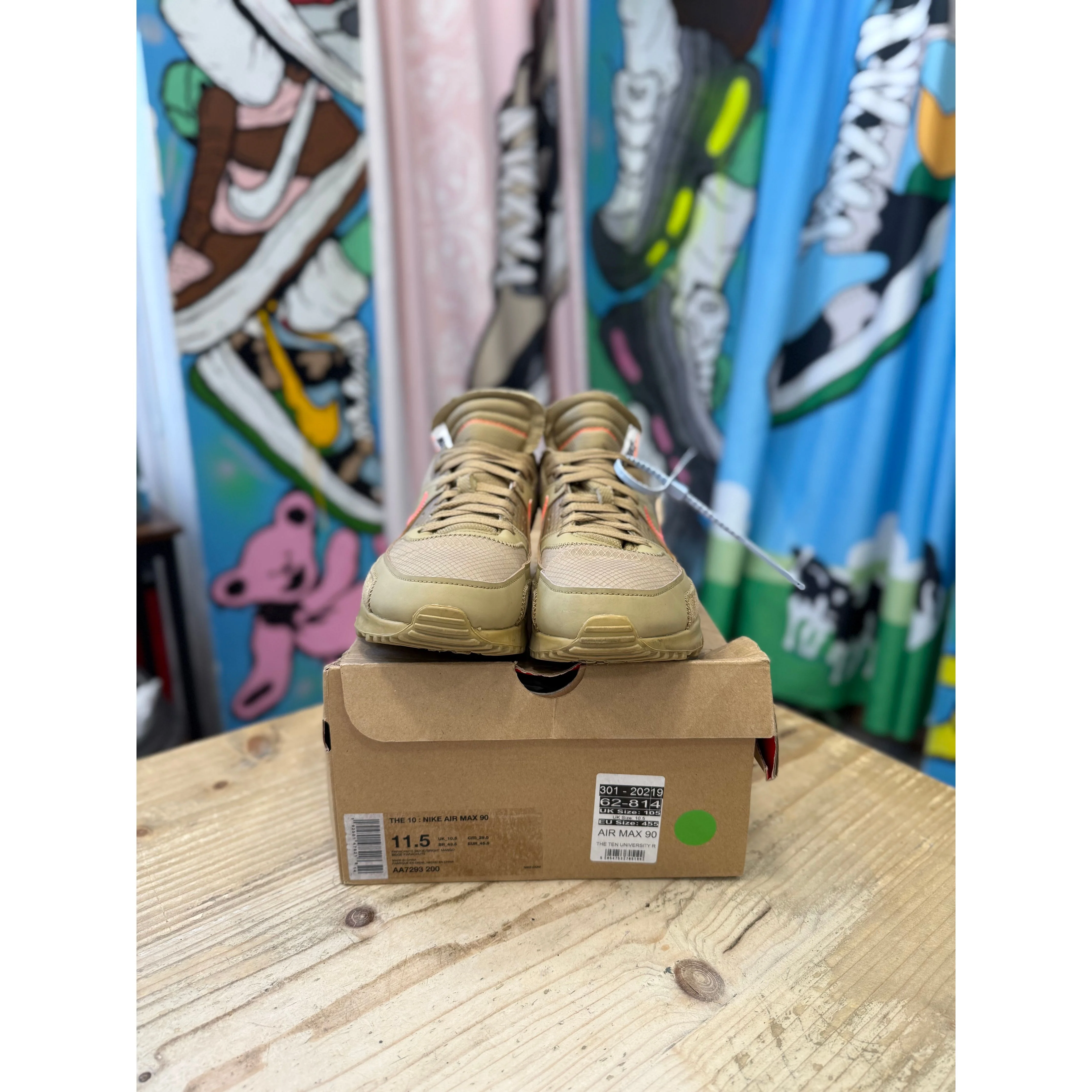 Nike Air Max 90 off White Desert Ore uk 10.5 - Image 2