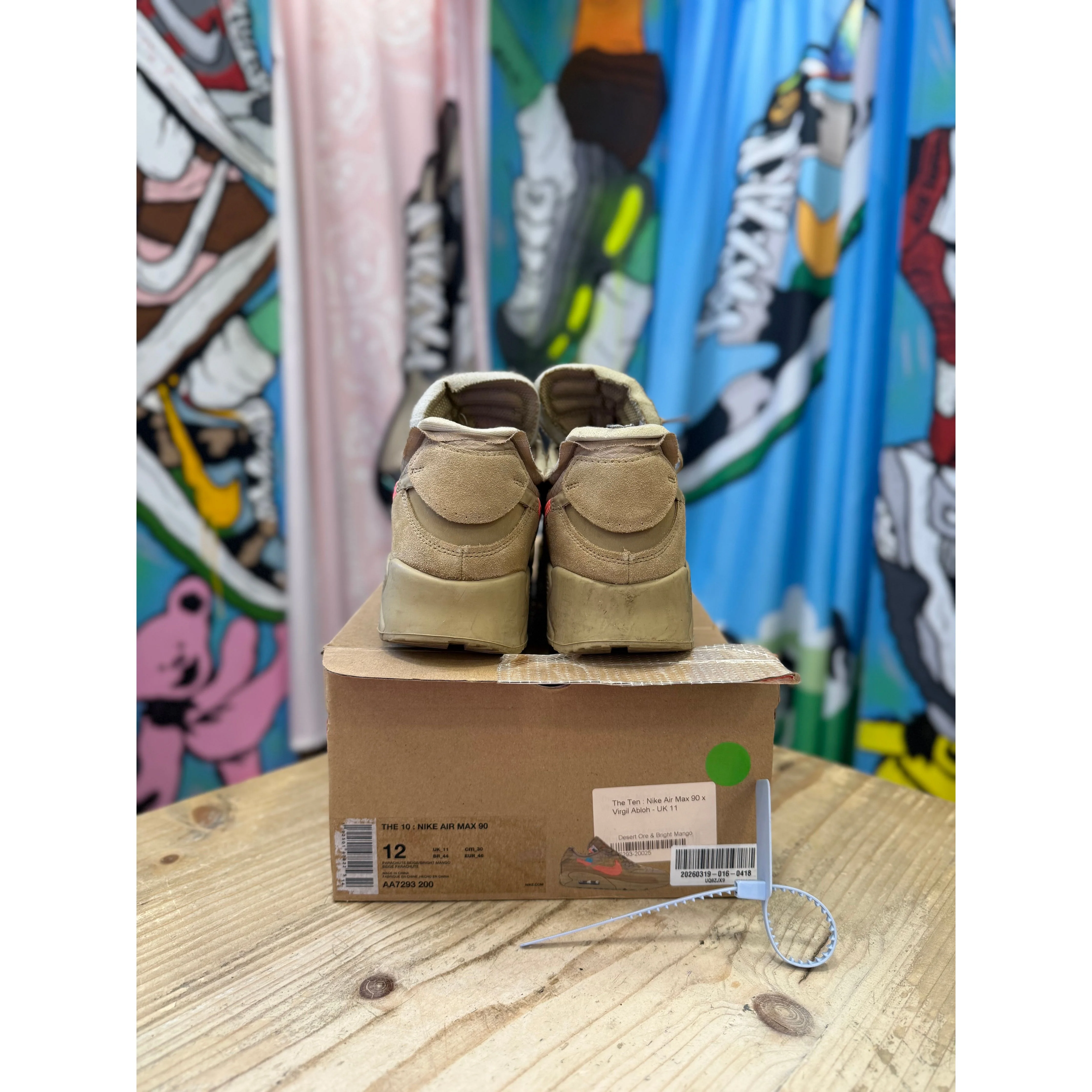Nike Air Max 90 Off White Desert Ore UK 11 - Image 4